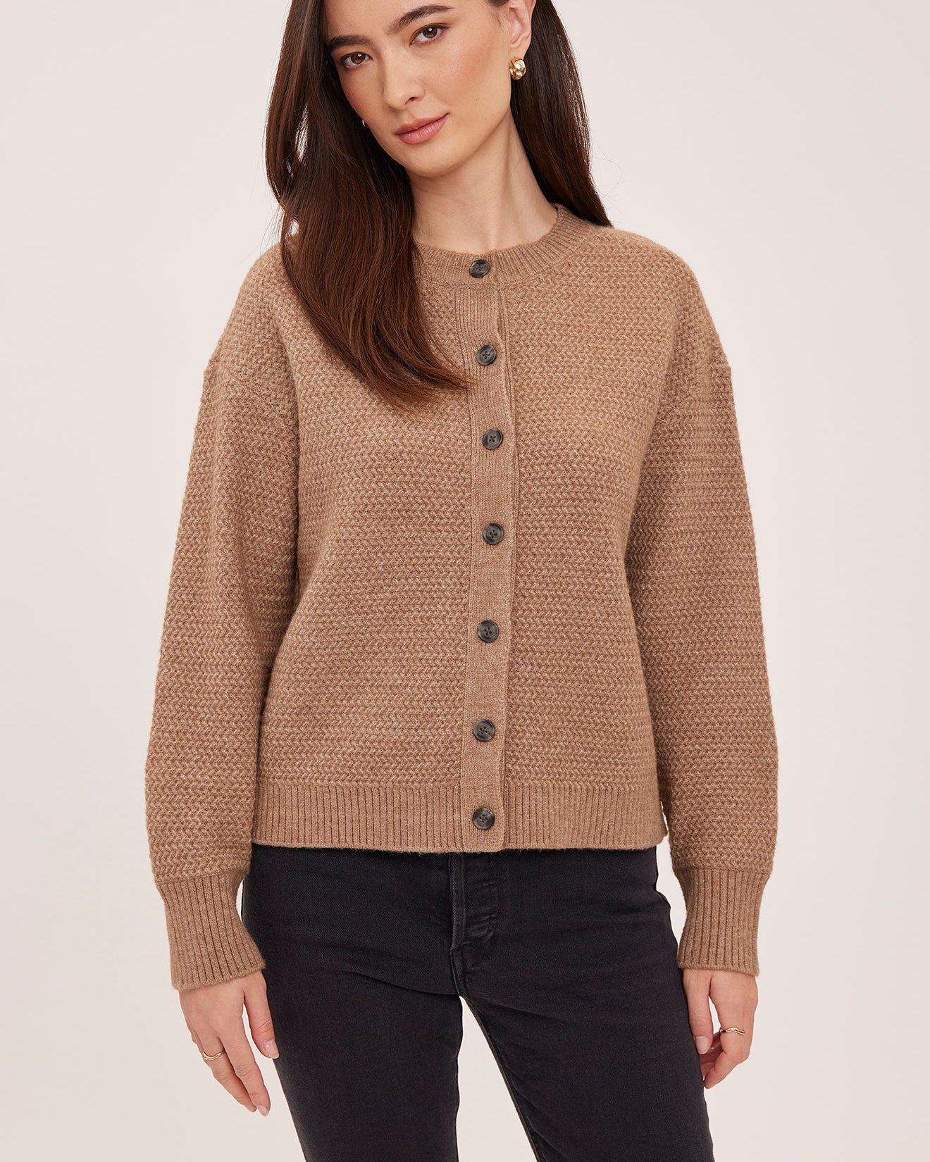 GENTLE FAWN DIXIE CARDIGAN - HEATHER LATTE