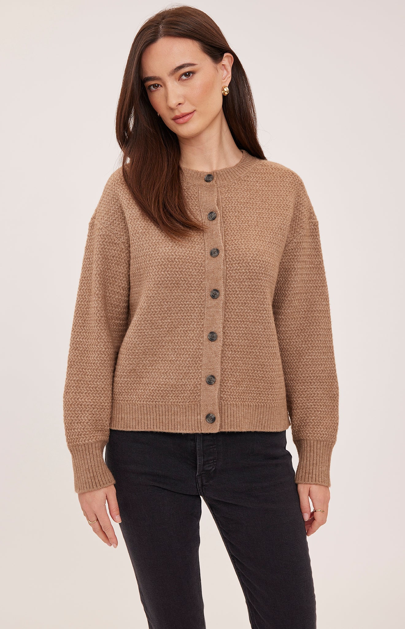 GENTLE FAWN DIXIE CARDIGAN - HEATHER LATTE