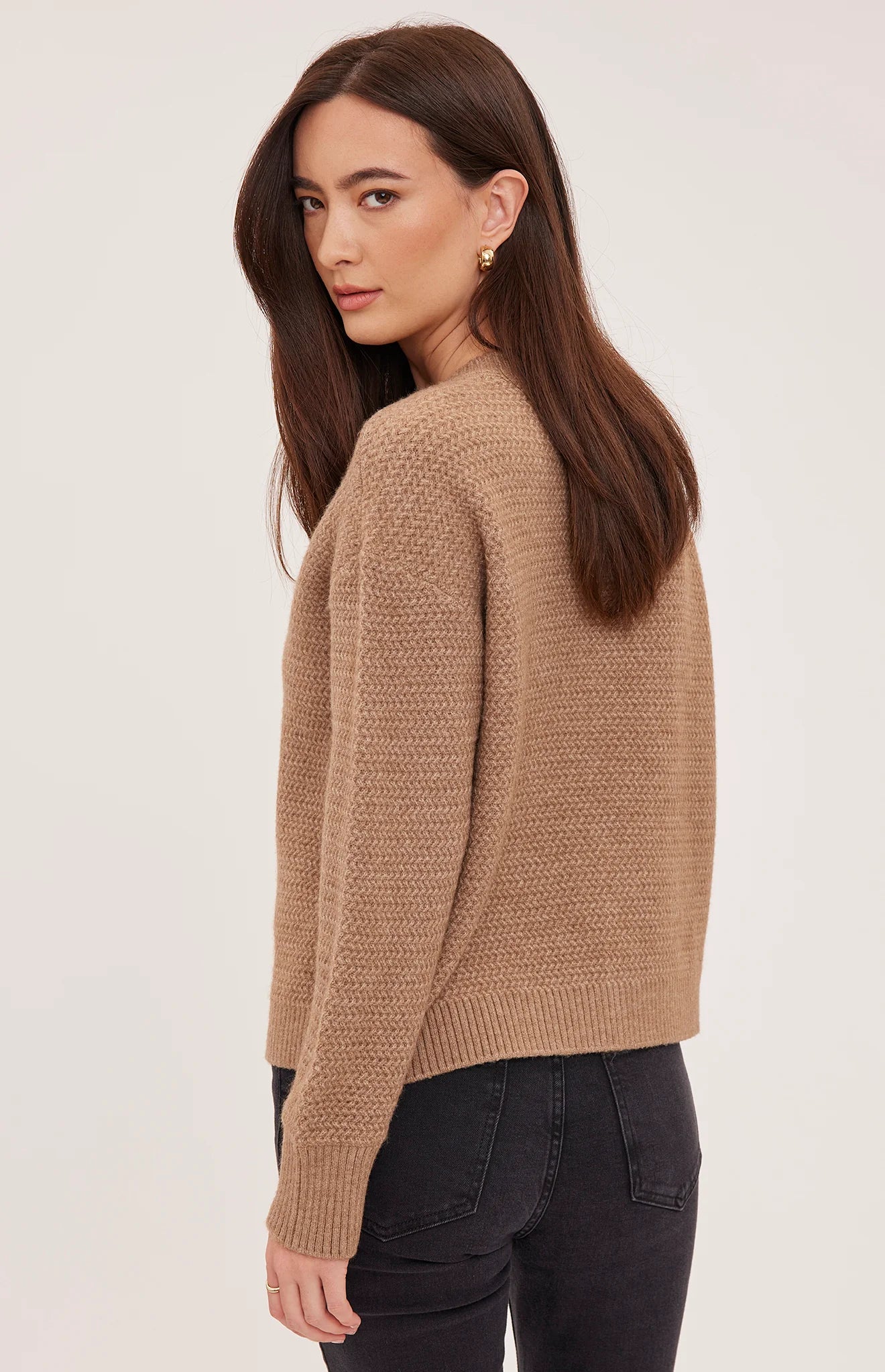 GENTLE FAWN DIXIE CARDIGAN - HEATHER LATTE