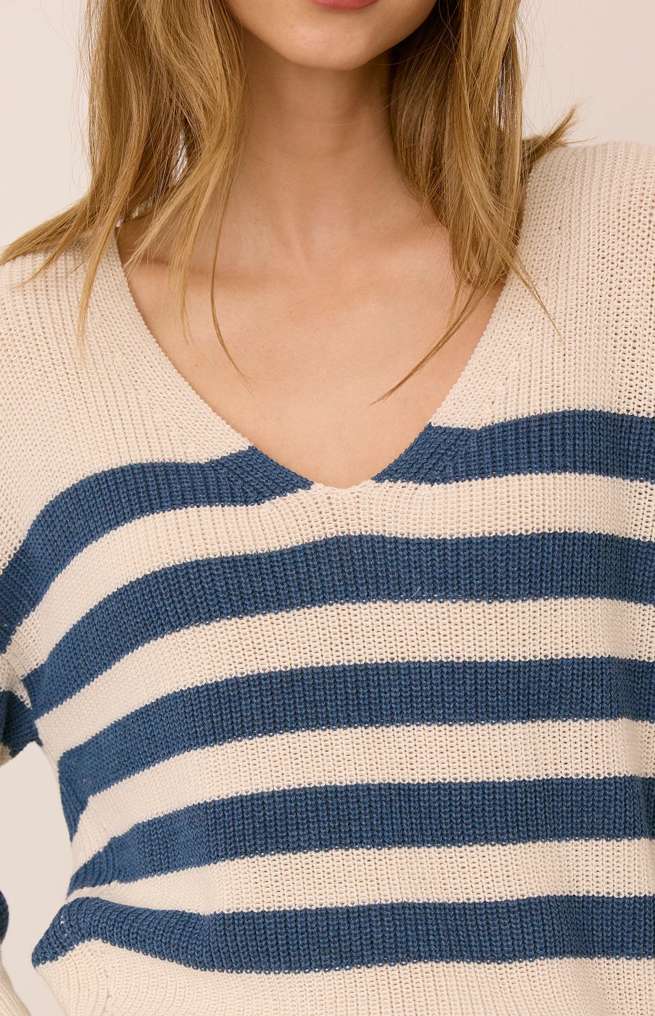 GENTLE FAWN TUCKER PULLOVER - NAVY STRIPE
