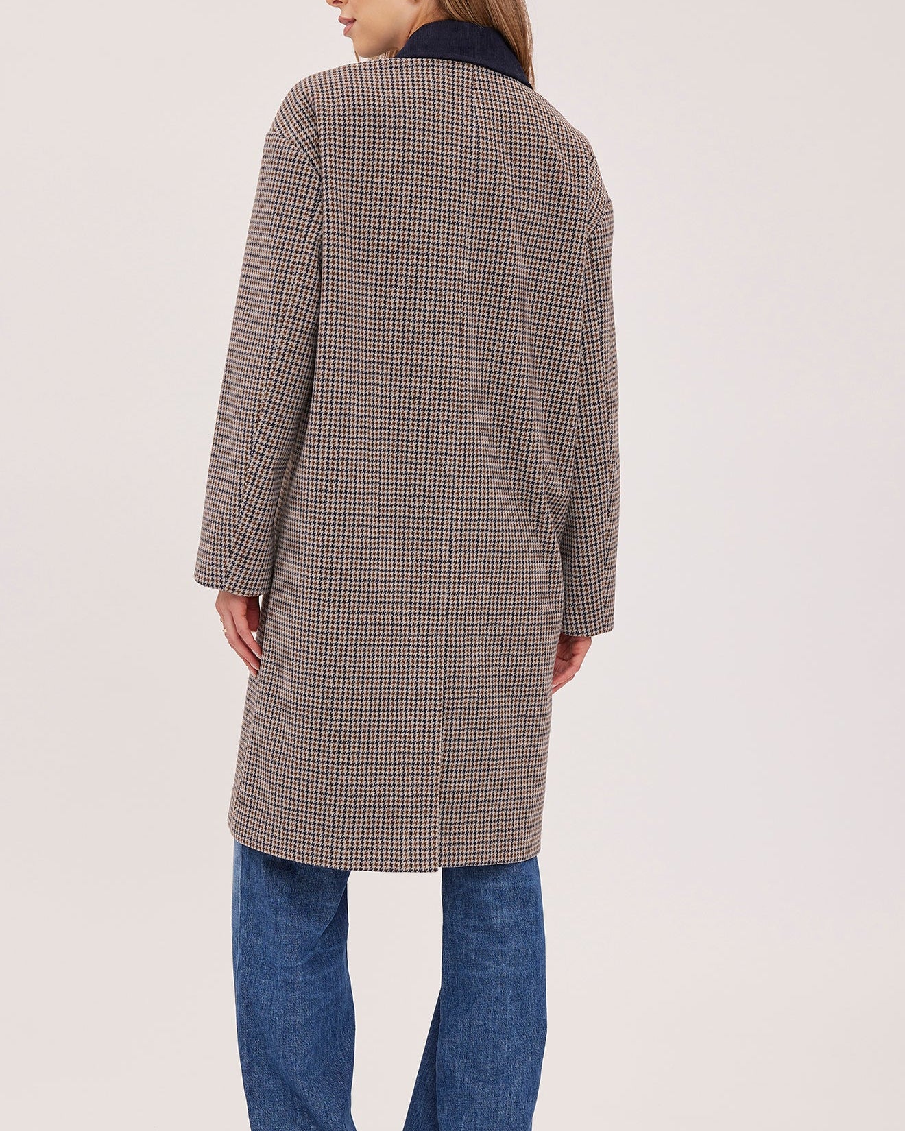 GENTLE FAWN MILLIE COAT - NAVY TWEED