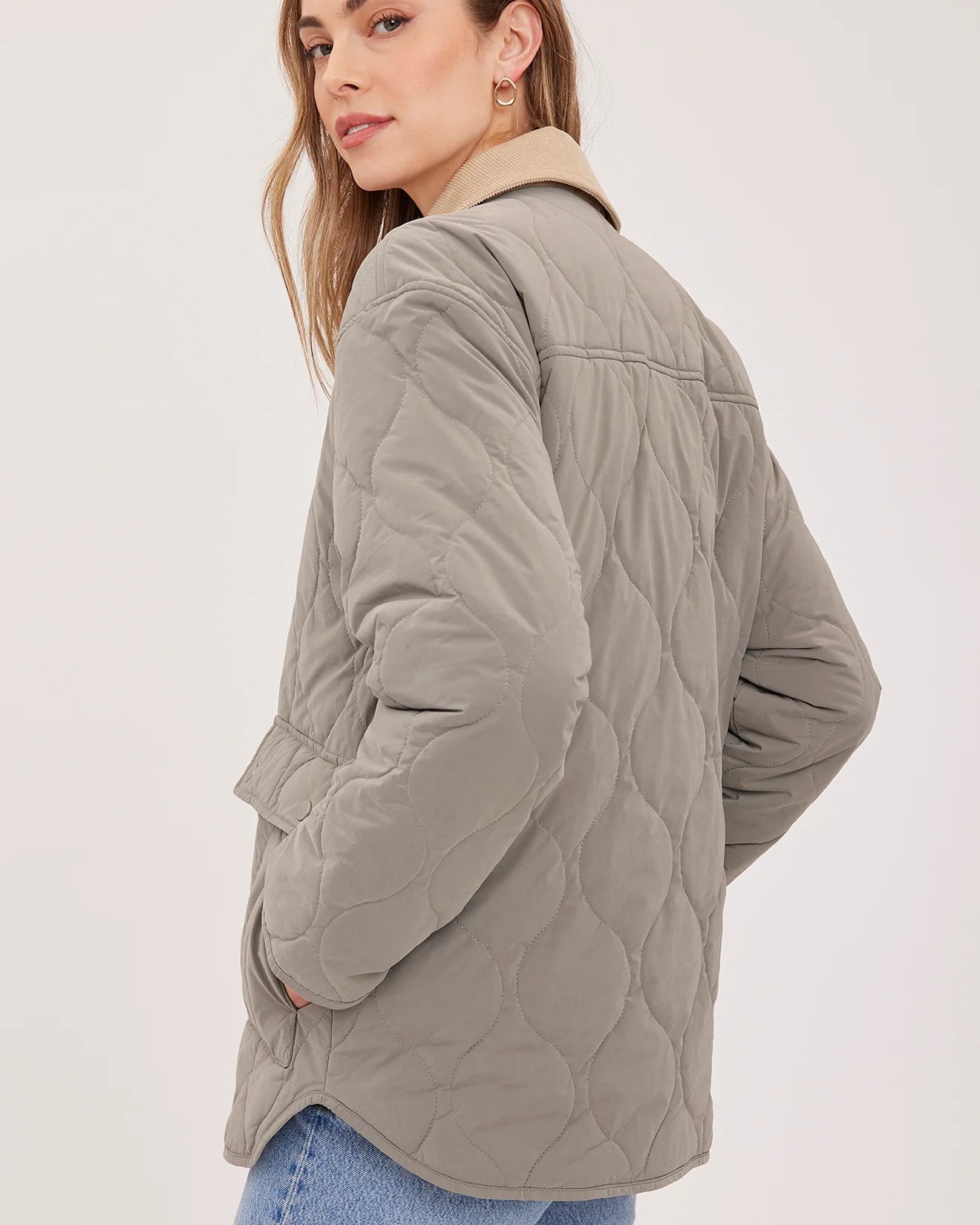 GENTLE FAWN FELIX QUILTED JACKET - MINERAL