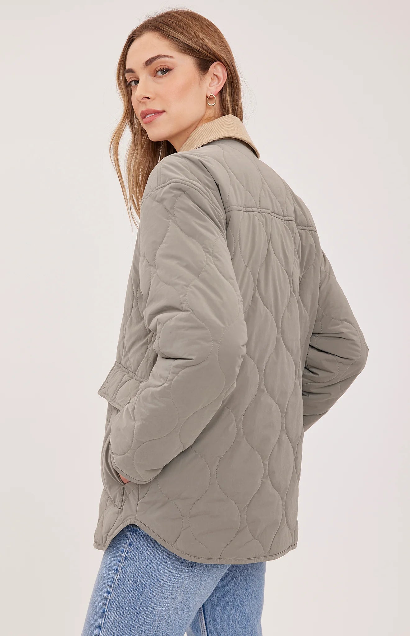 GENTLE FAWN FELIX QUILTED JACKET - MINERAL