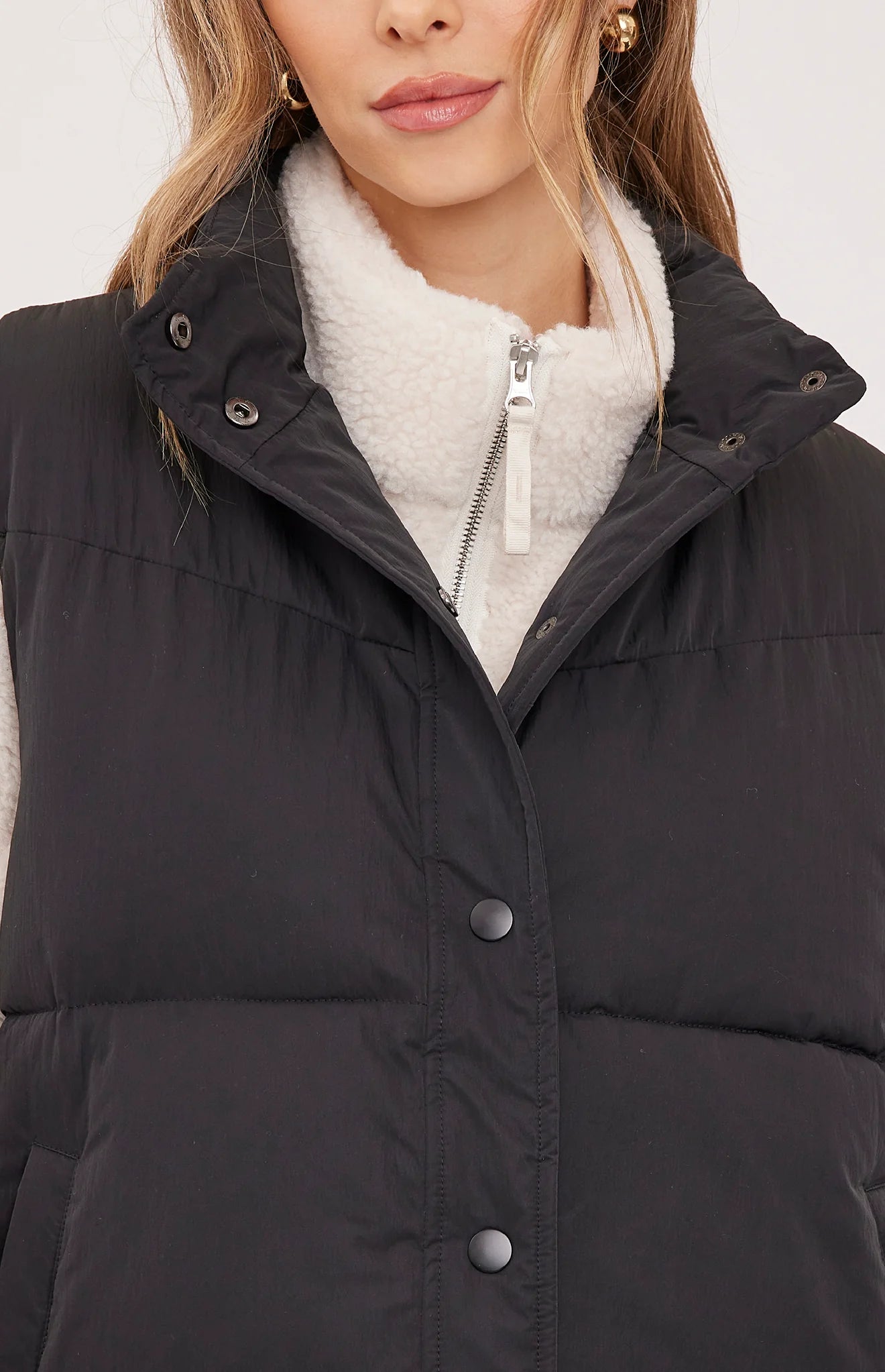 GENTLE FAWN SHILOH PUFFER VEST - BLACK