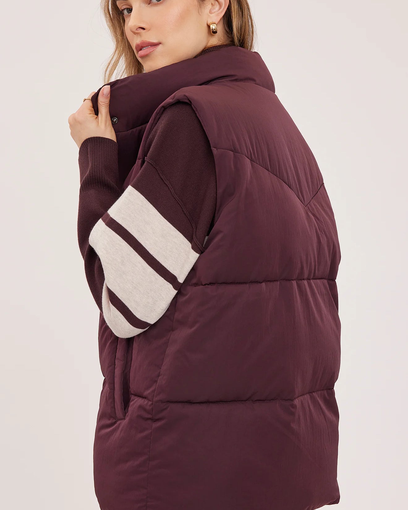 GENTLE FAWN SHILOH PUFFER VEST - FIG