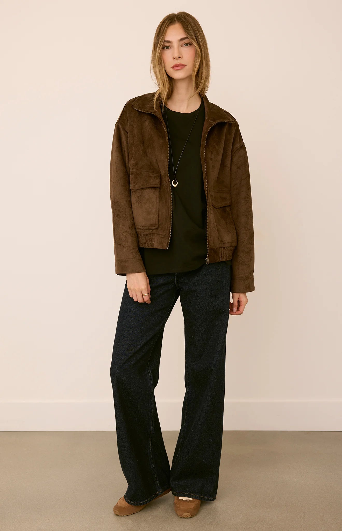 GENTLE FAWN ASHTON SUEDE JACKET - COFFEE