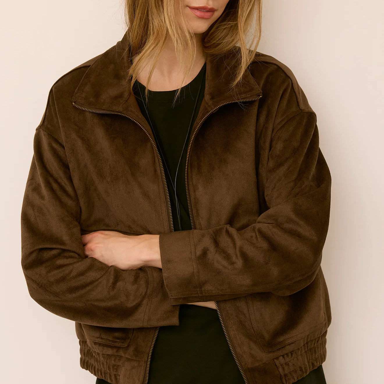GENTLE FAWN ASHTON SUEDE JACKET - COFFEE