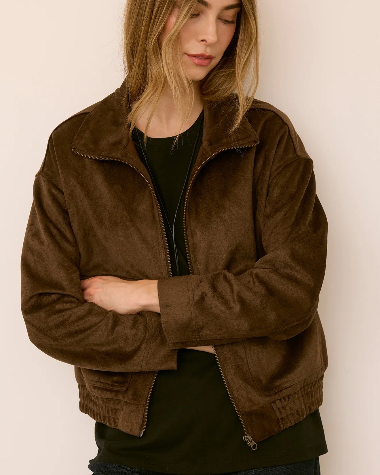 GENTLE FAWN ASHTON SUEDE JACKET - COFFEE