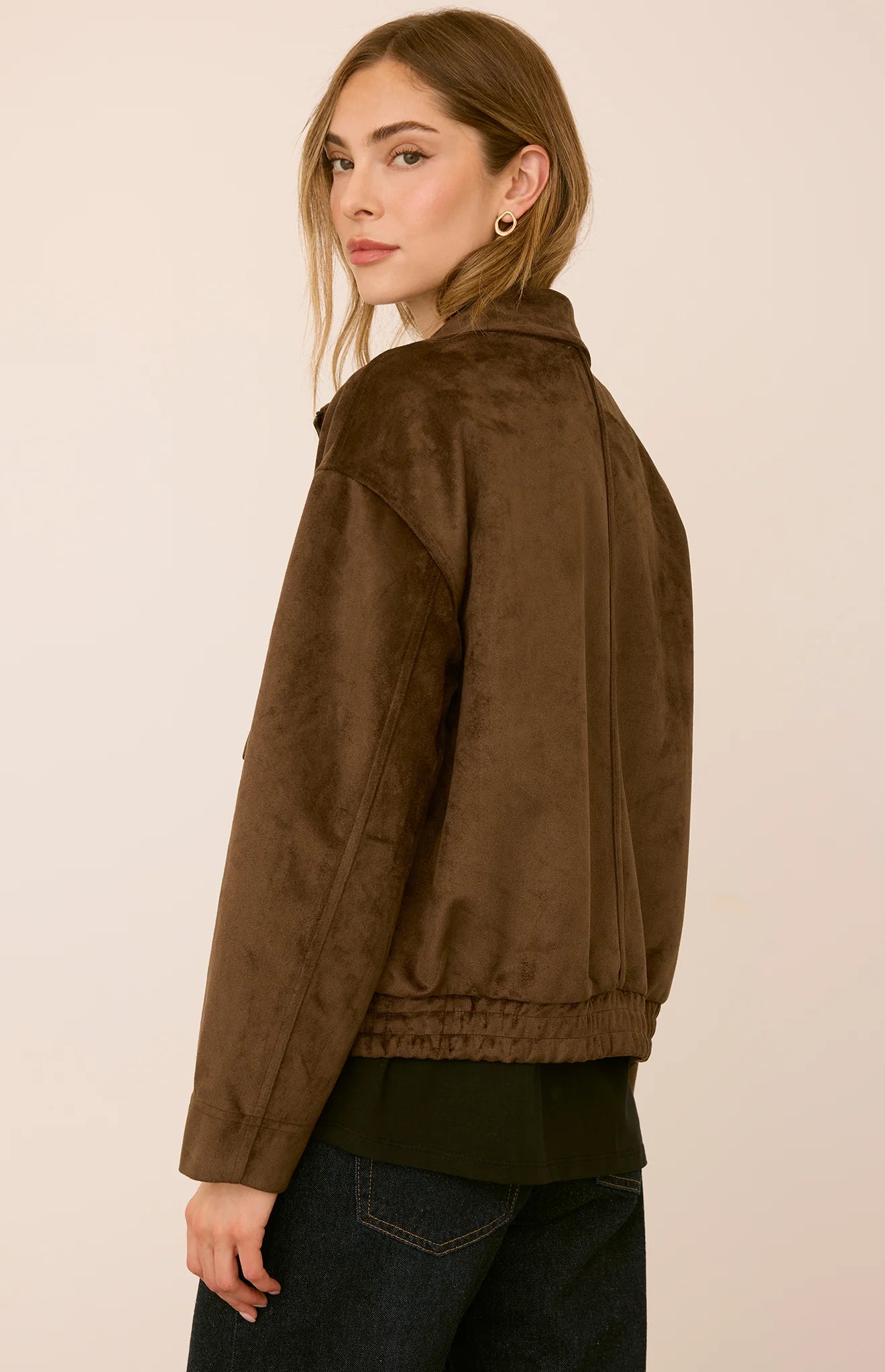 GENTLE FAWN ASHTON SUEDE JACKET - COFFEE