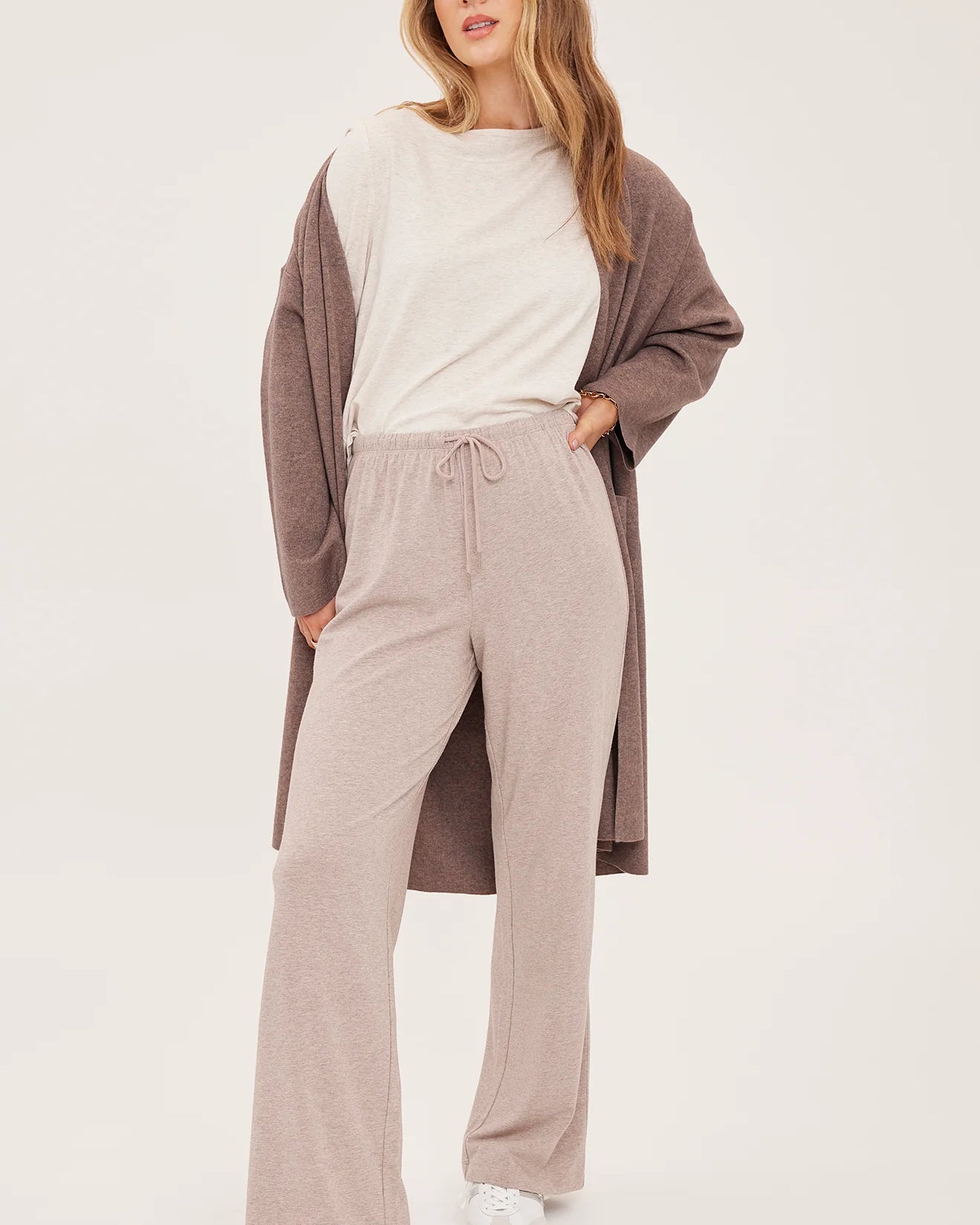 GENTLE FAWN MILO PANT - HEATHER LATTE
