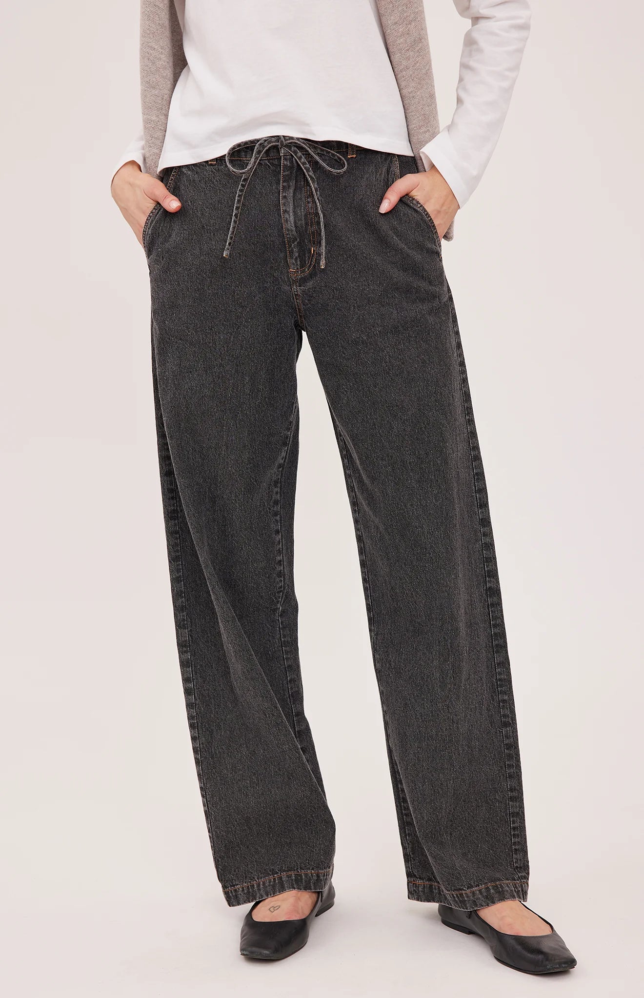 GENTLE FAWN HAYDEN PANT - BLACK WASH