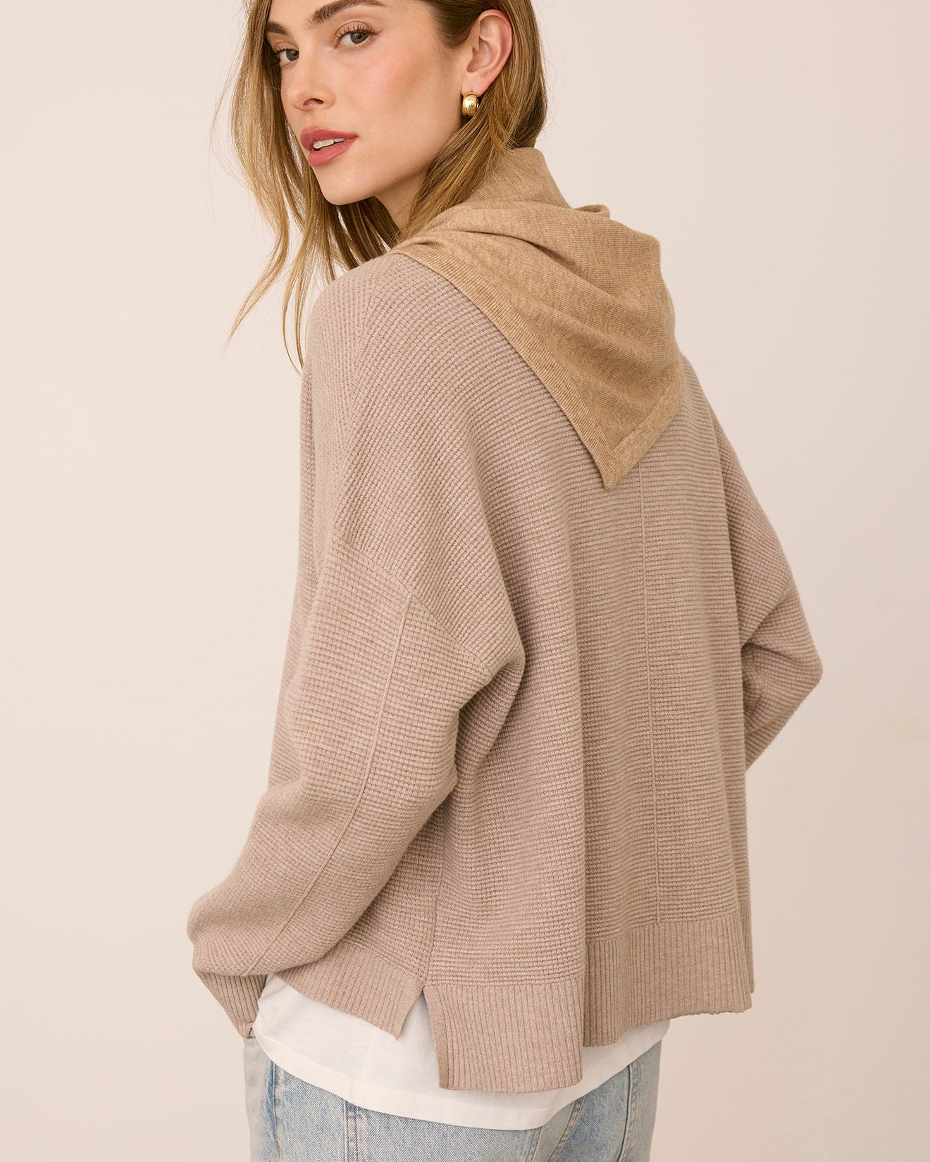 GENTLE FAWN EVERLY SCARF - HEATHER LATTE