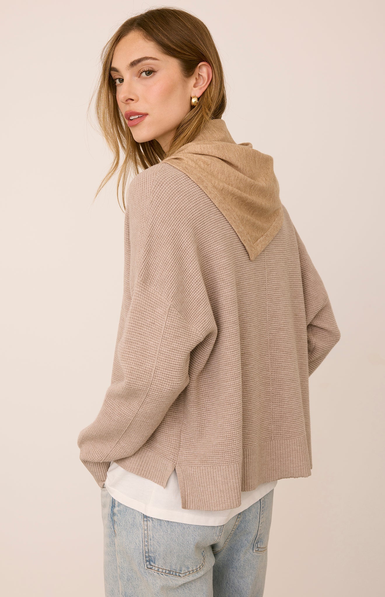 GENTLE FAWN EVERLY SCARF - HEATHER LATTE