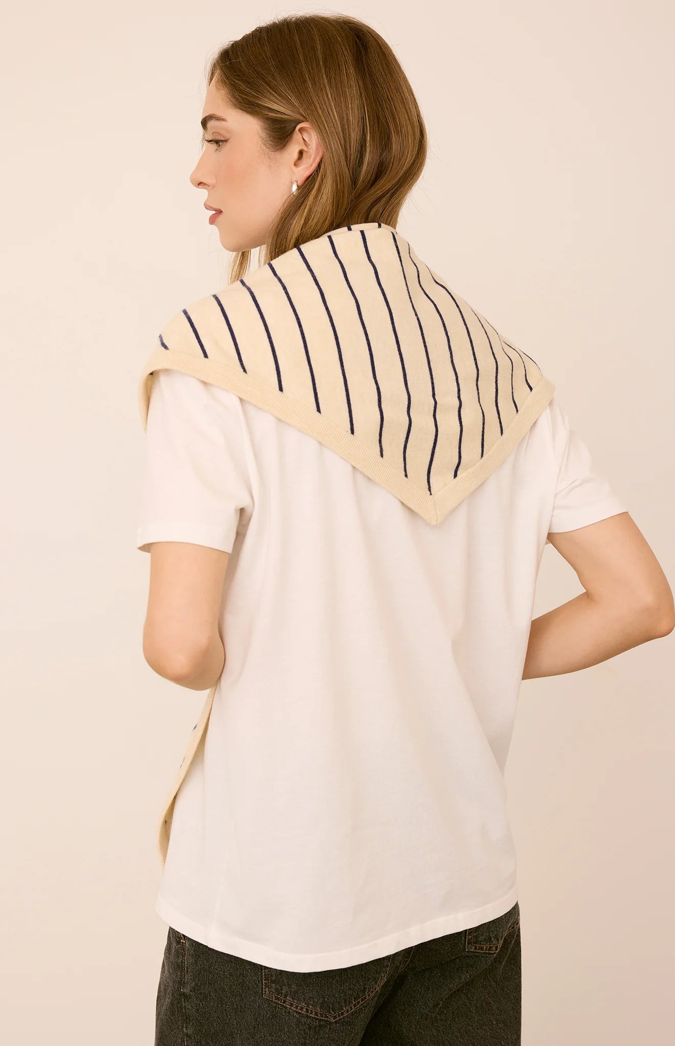 GENTLE FAWN EVERLY SCARF - NAVY STRIPE