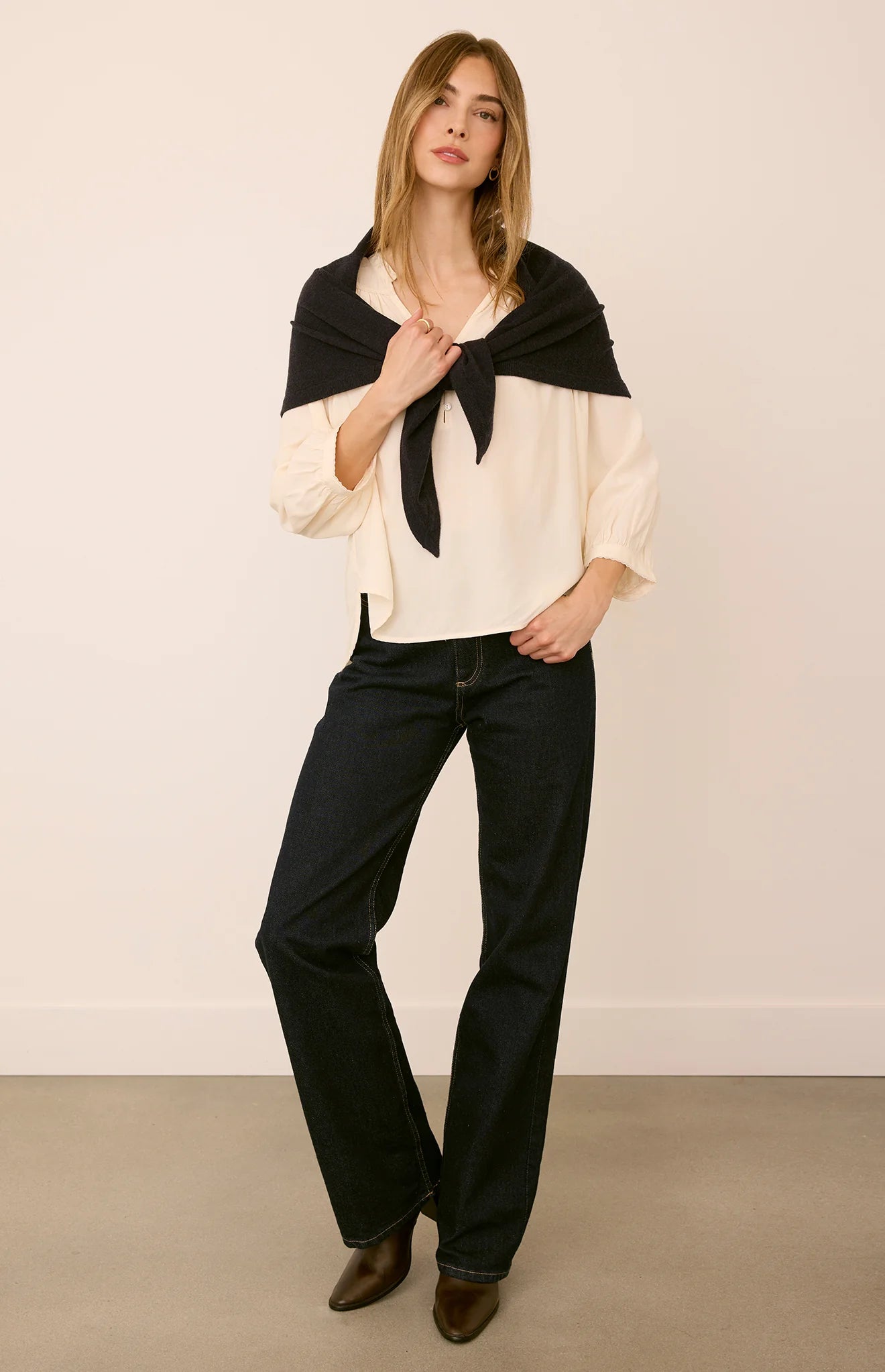 GENTLE FAWN EVERLY SCARF - NAVY