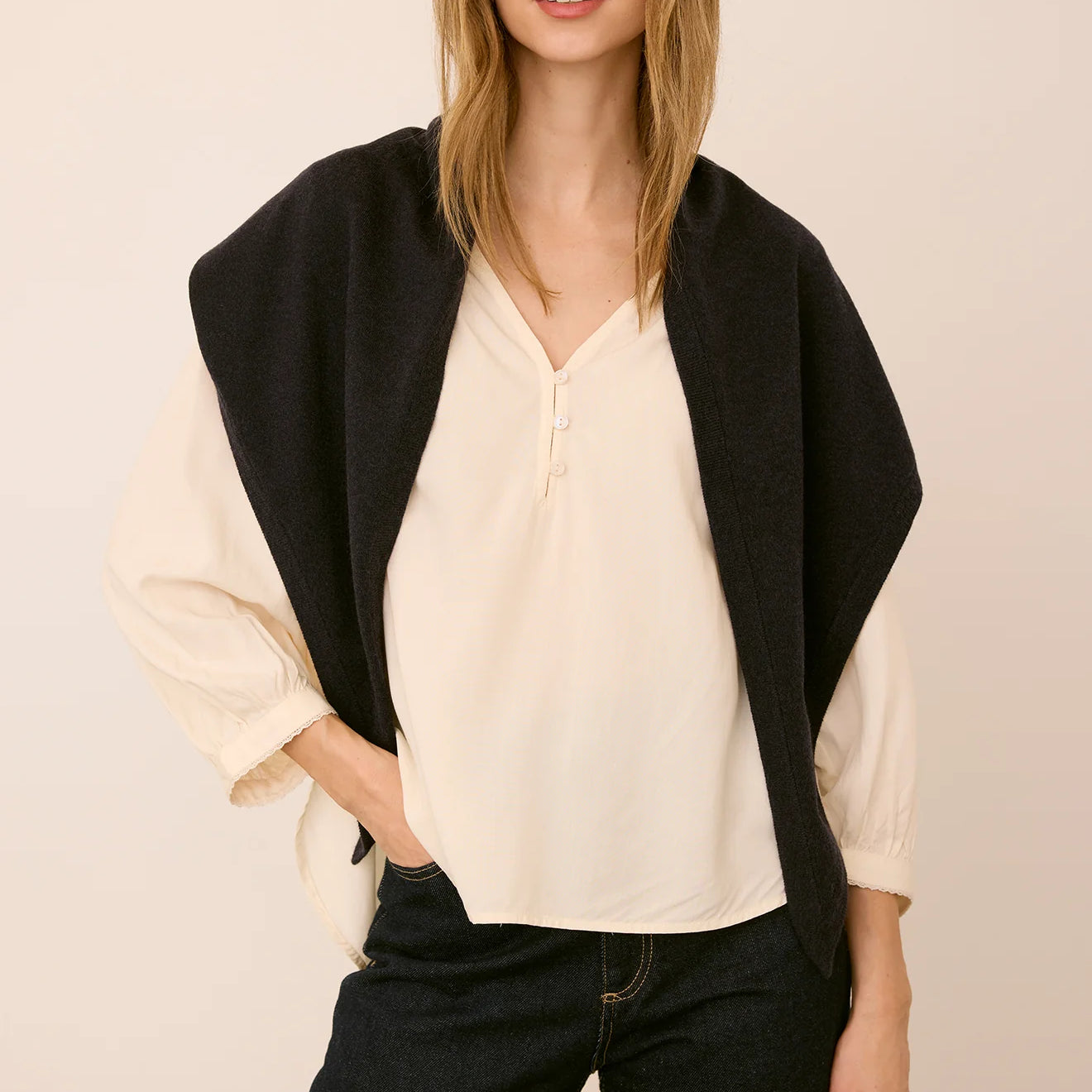 GENTLE FAWN EVERLY SCARF - NAVY