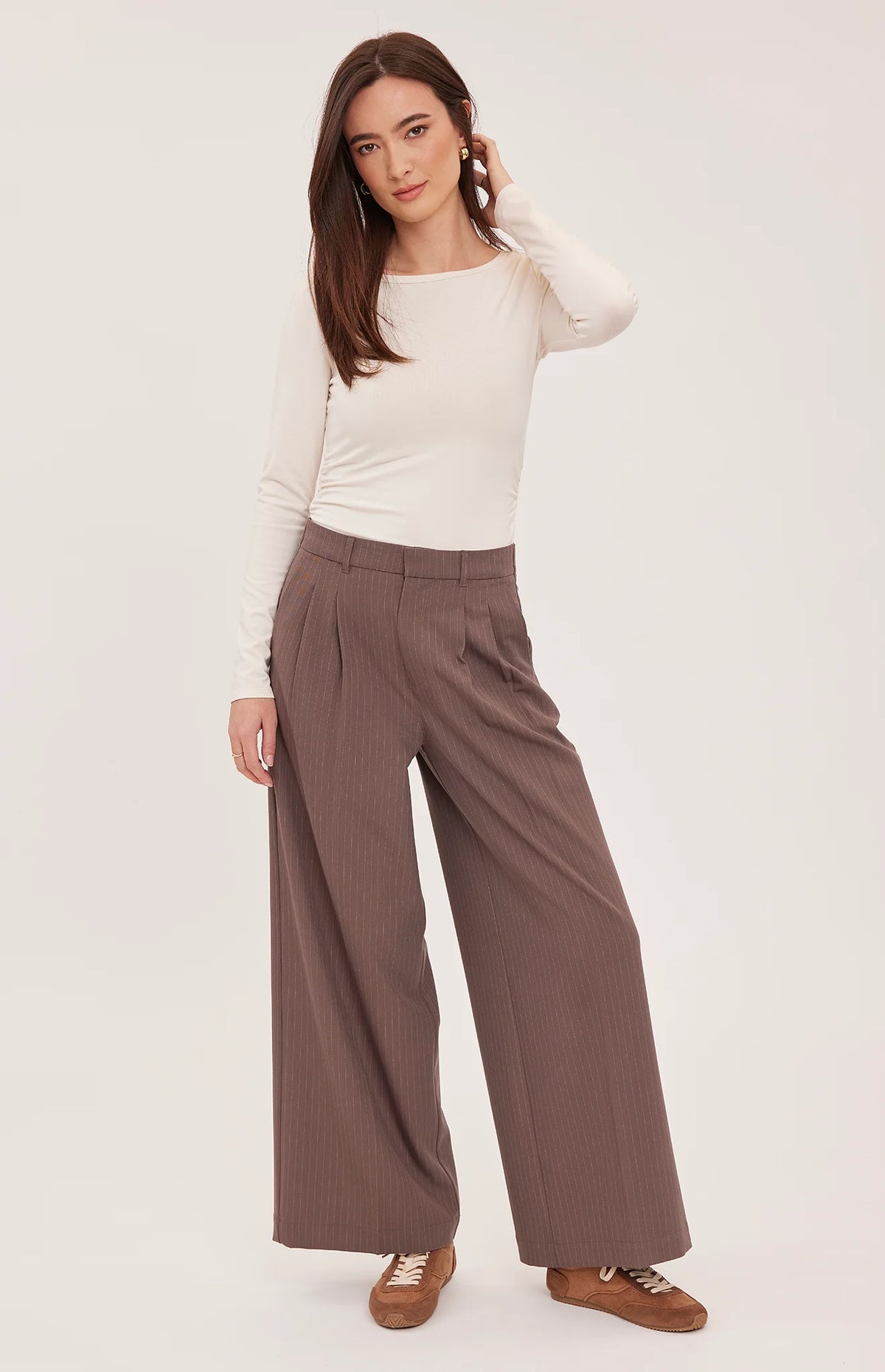GENTLE FAWN REESE LONG SLEEVE SHIRT - CREAM