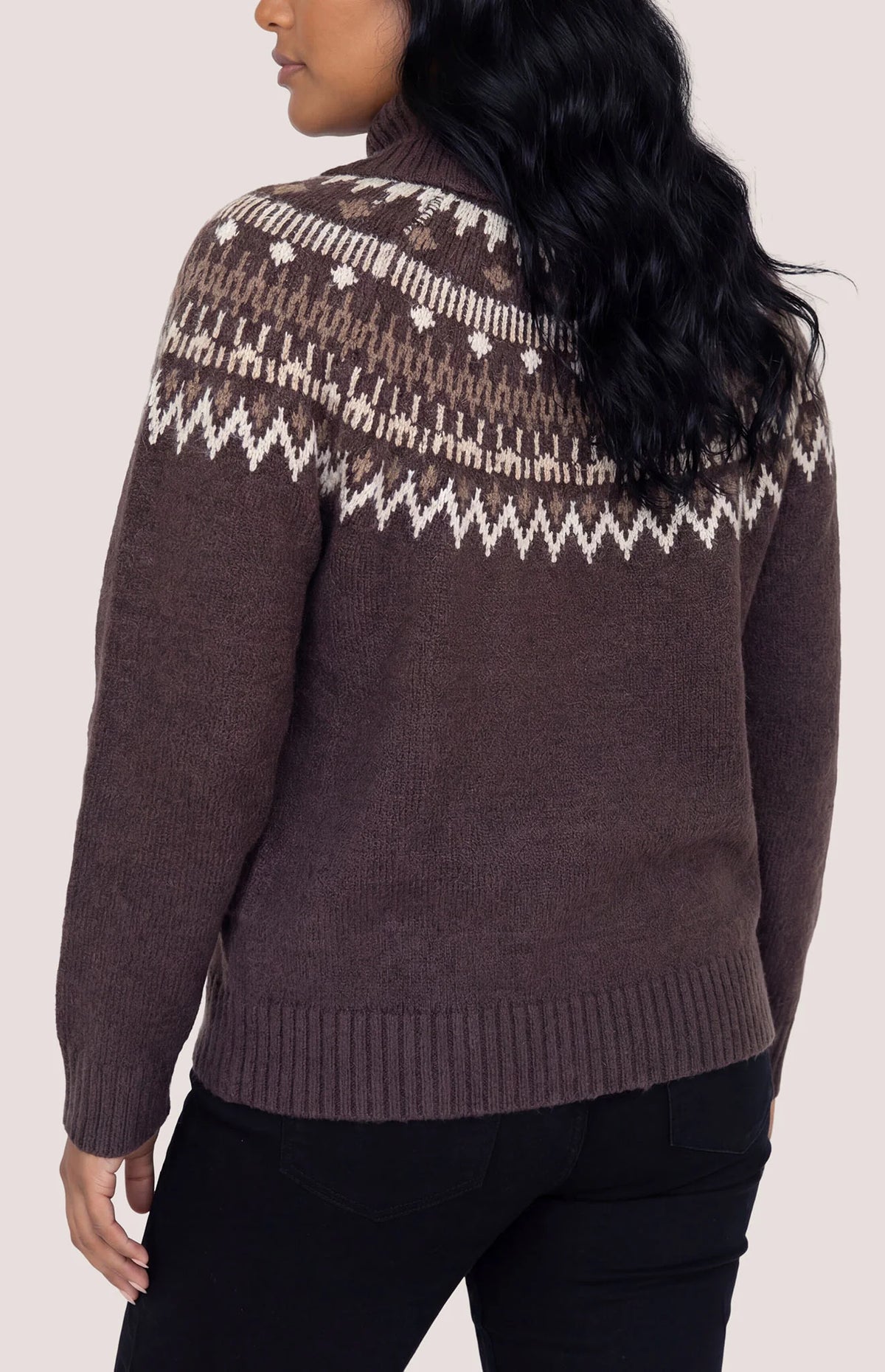 GENTLE FAWN FREYA ROLLNECK SWEATER - JAVA
