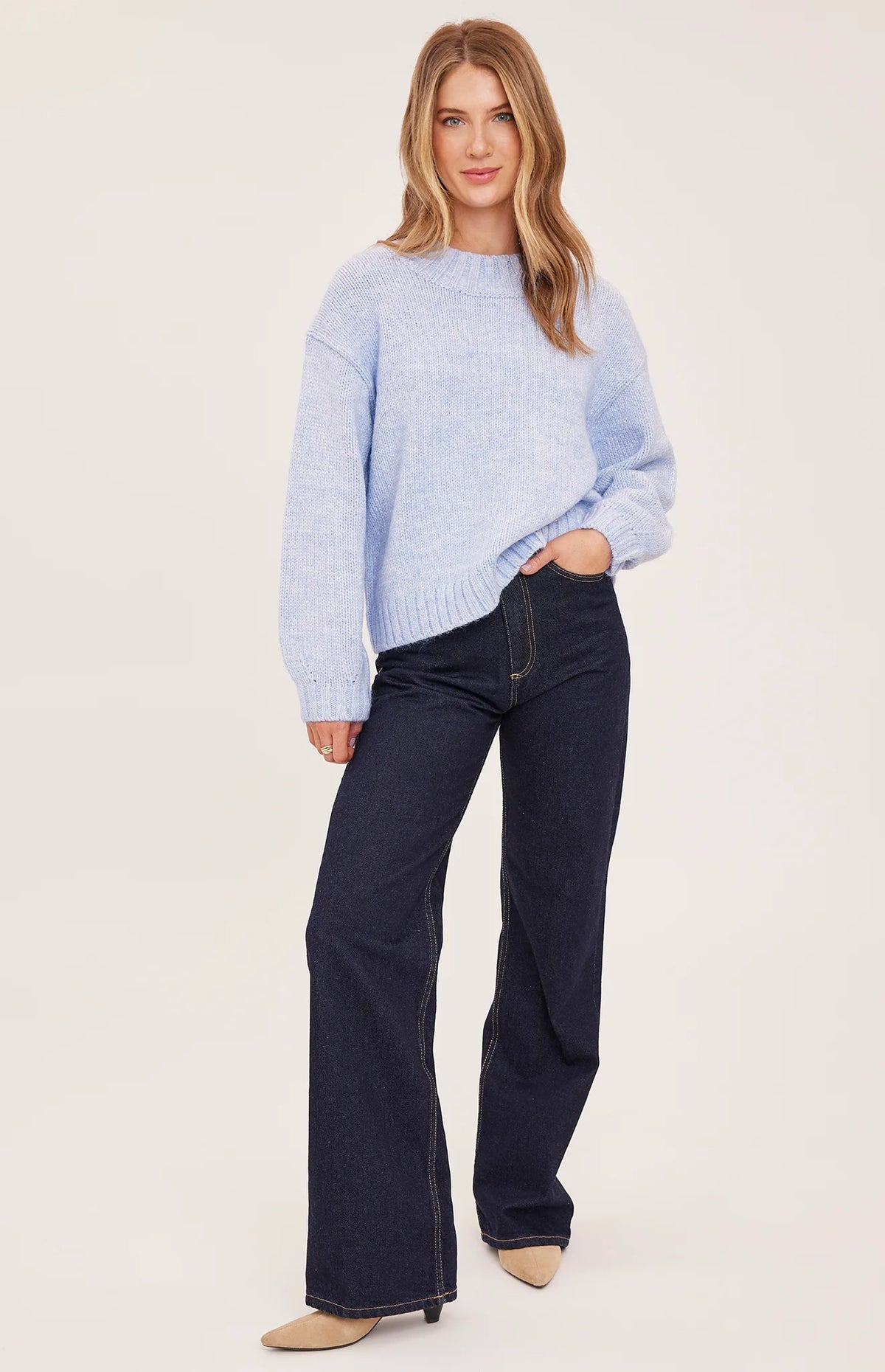 GENTLE FAWN TOVA PULLOVER - HEATHER SKYLINE