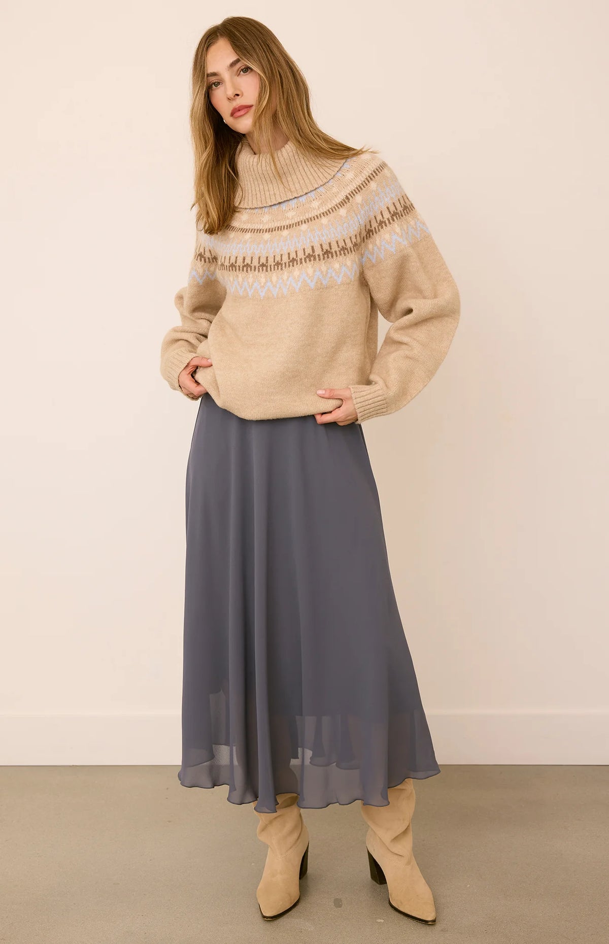 GENTLE FAWN ARIANNA MIDI SKIRT - SMOKE