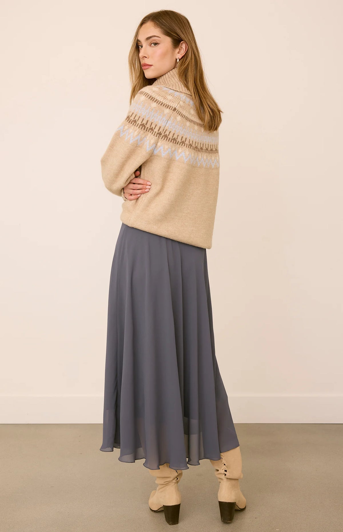GENTLE FAWN ARIANNA MIDI SKIRT - SMOKE