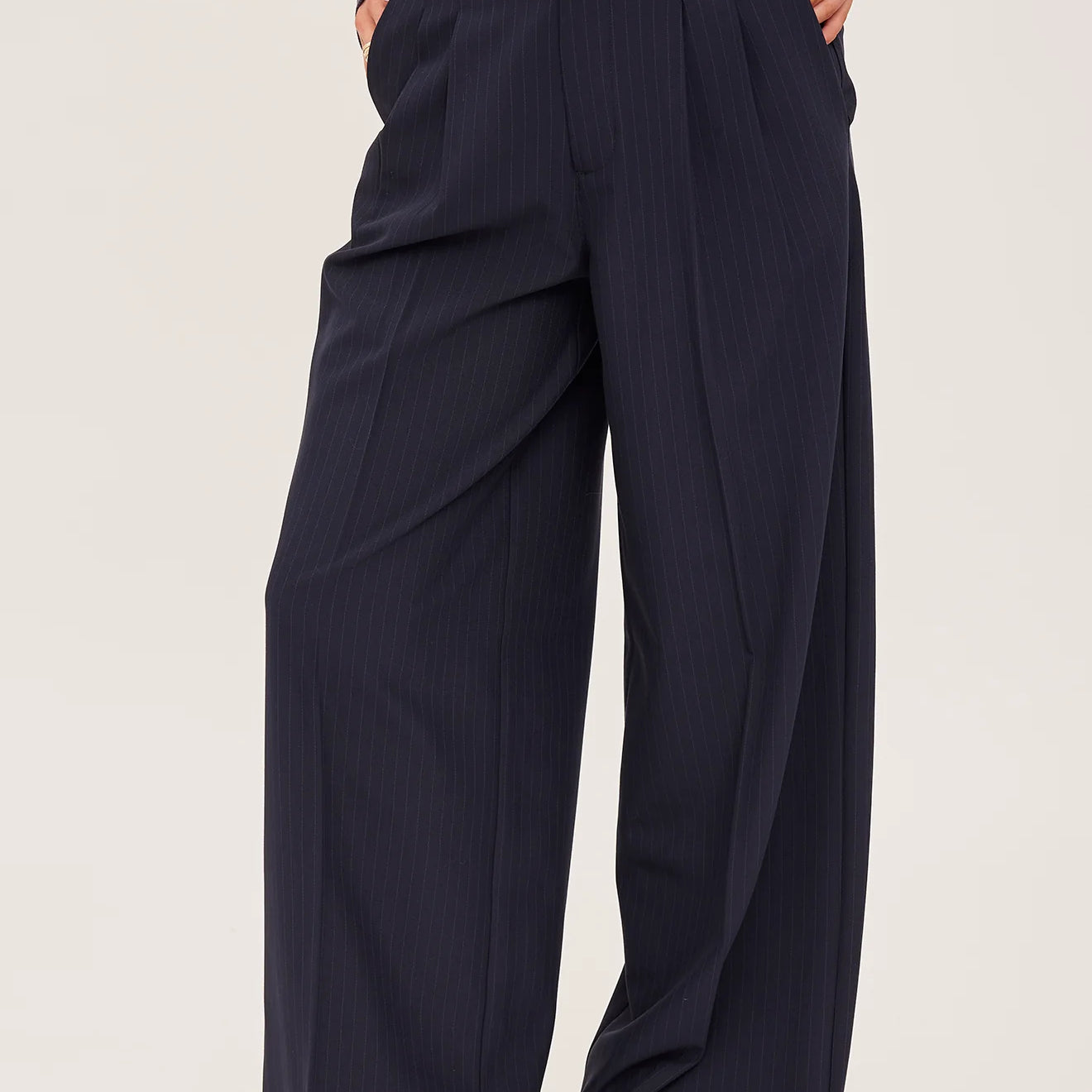 GENTLE FAWN COLLINS DRESS PANT - NAVY PINSTRIPE