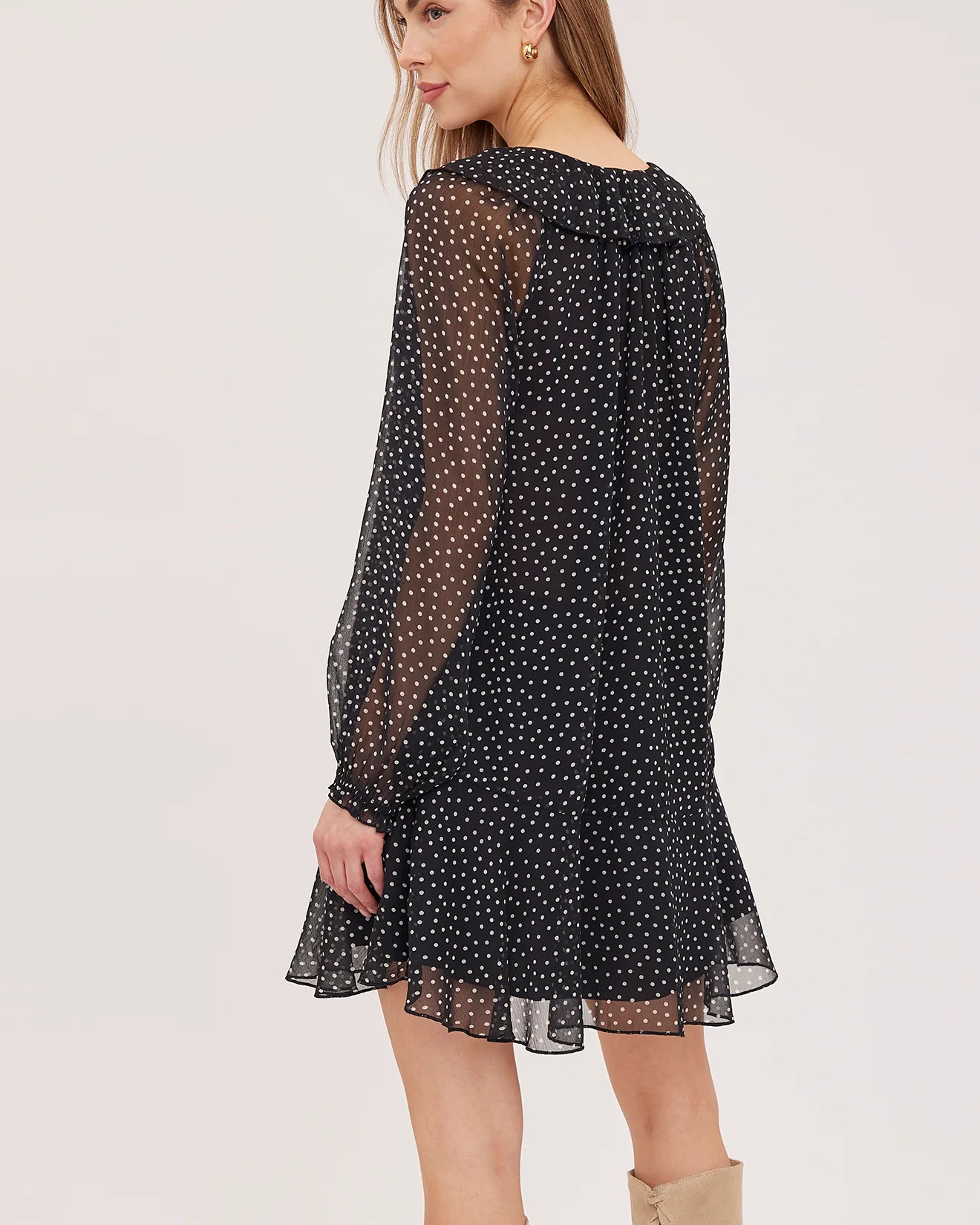 GENTLE FAWN ESMERALDA PRINTED DRESS - BLACK