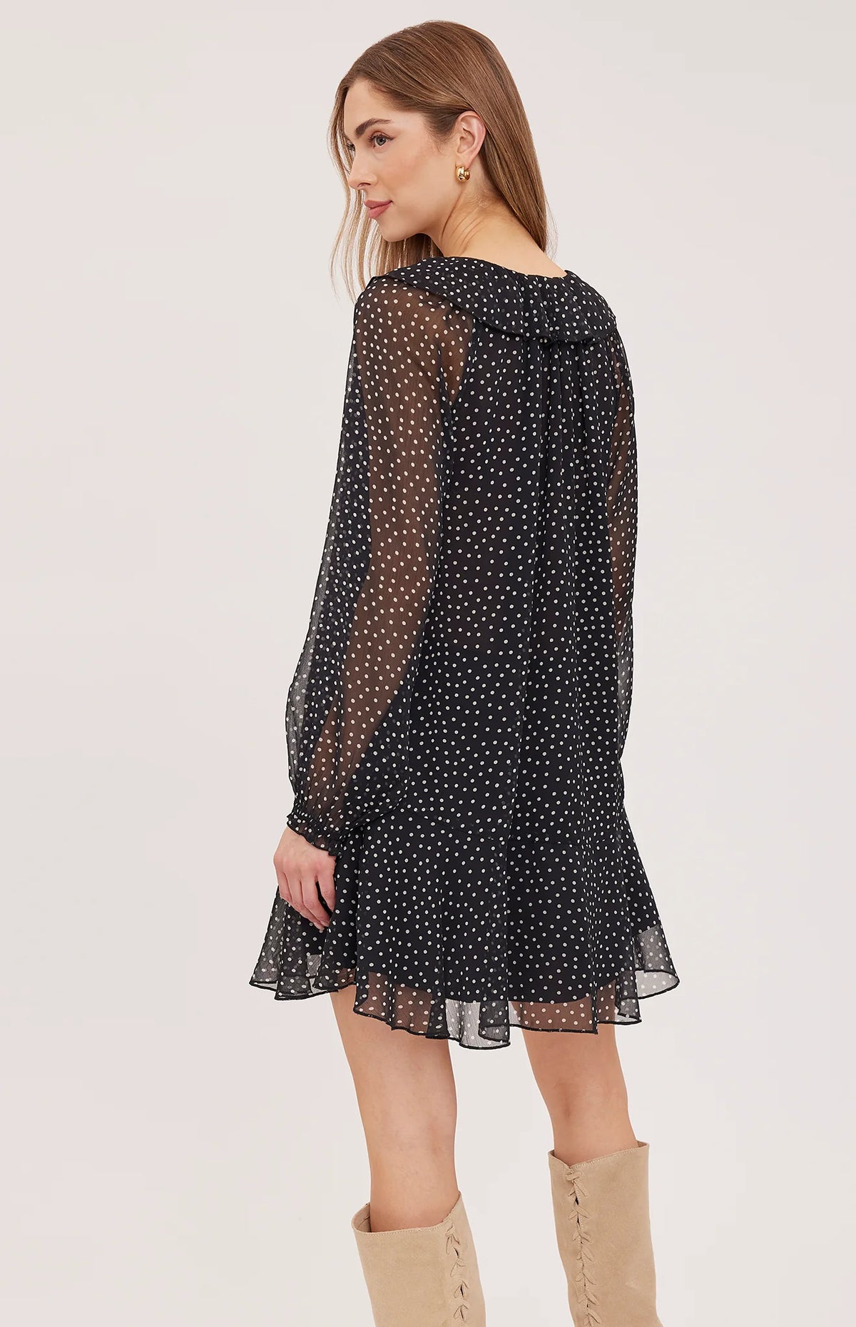 GENTLE FAWN ESMERALDA PRINTED DRESS - BLACK