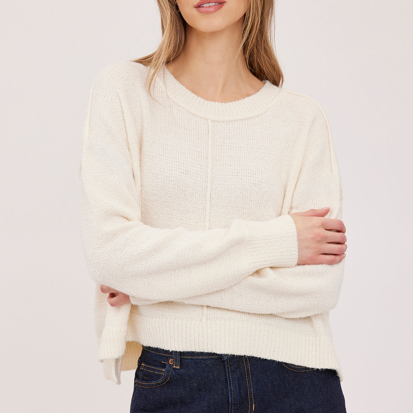 GENTLE FAWN ANOUK CREW NECK PULLOVER - CREAM