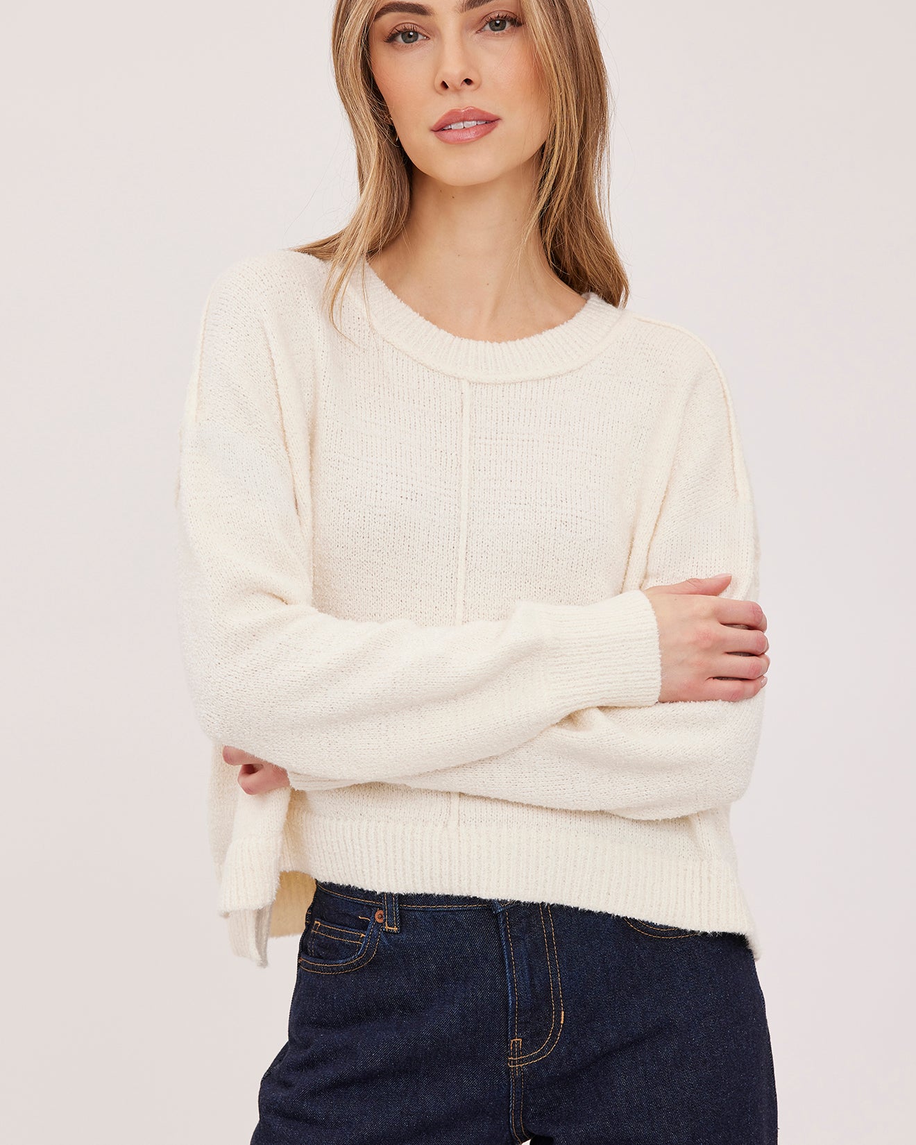 GENTLE FAWN ANOUK CREW NECK PULLOVER - CREAM