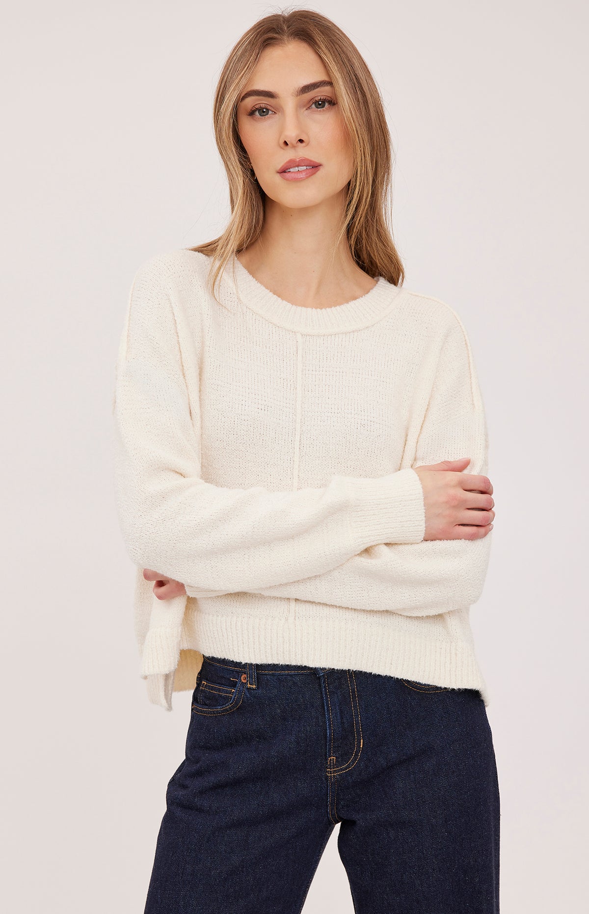 GENTLE FAWN ANOUK CREW NECK PULLOVER - CREAM