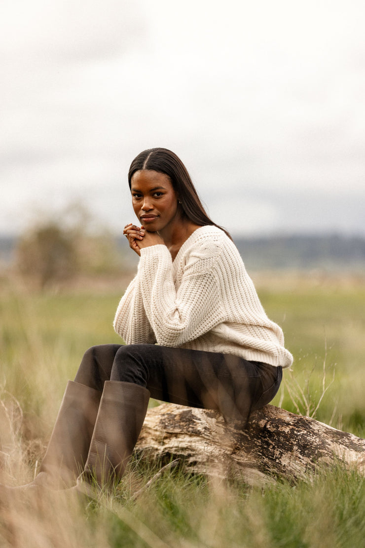 GENTLE FAWN OCTAVIA SWEATER - CREAM - LAST SIZE L