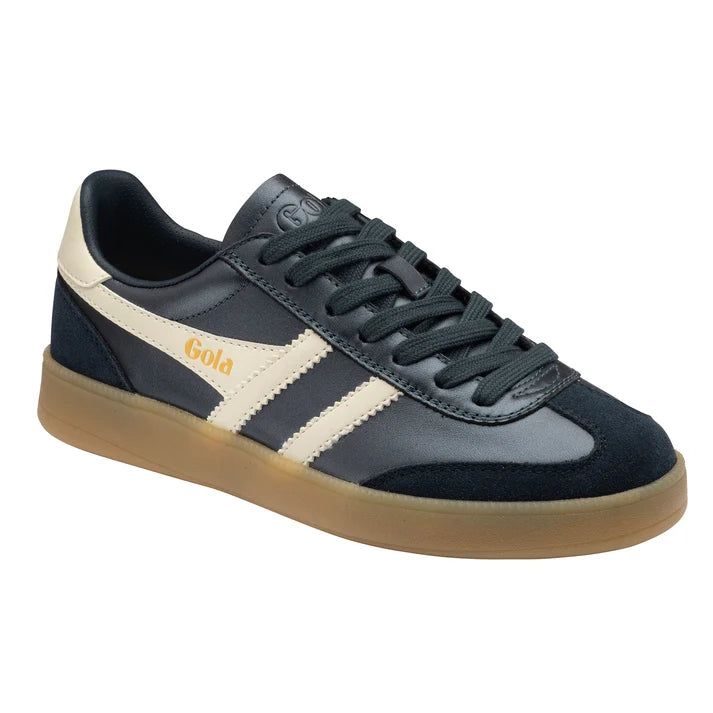 GOLA VIPER METALLIC TRAINER SNEAKER - NAVY. OFF WHITE.