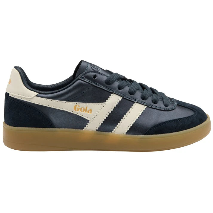 GOLA VIPER METALLIC TRAINER SNEAKER - NAVY. OFF WHITE.