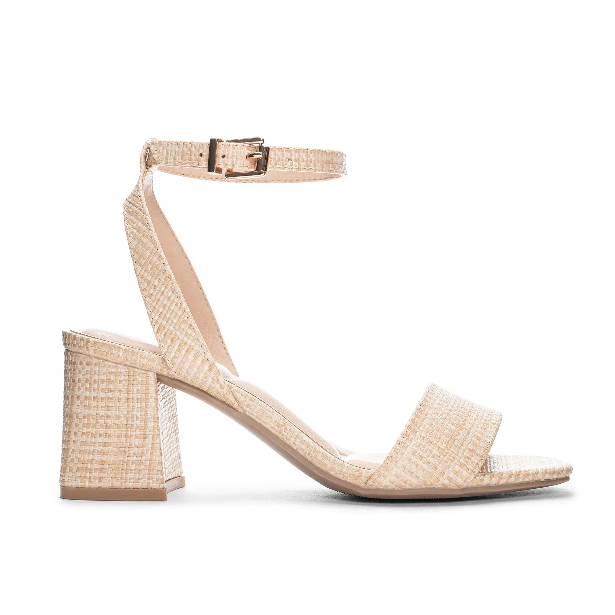 BEAUTIES HEELED SANDAL - NATURAL RAFFIA - LAST SIZE 8.5