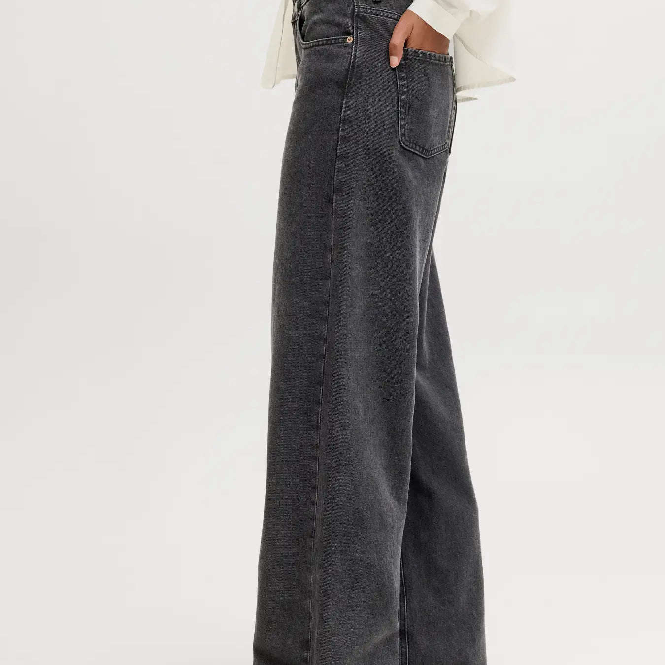 JJXX TOKYO WIDE JEANS - BLACK DENIM