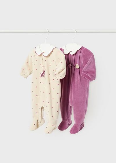MAYORAL VELOUR SLEEPER - ASSORTED COLOURS
