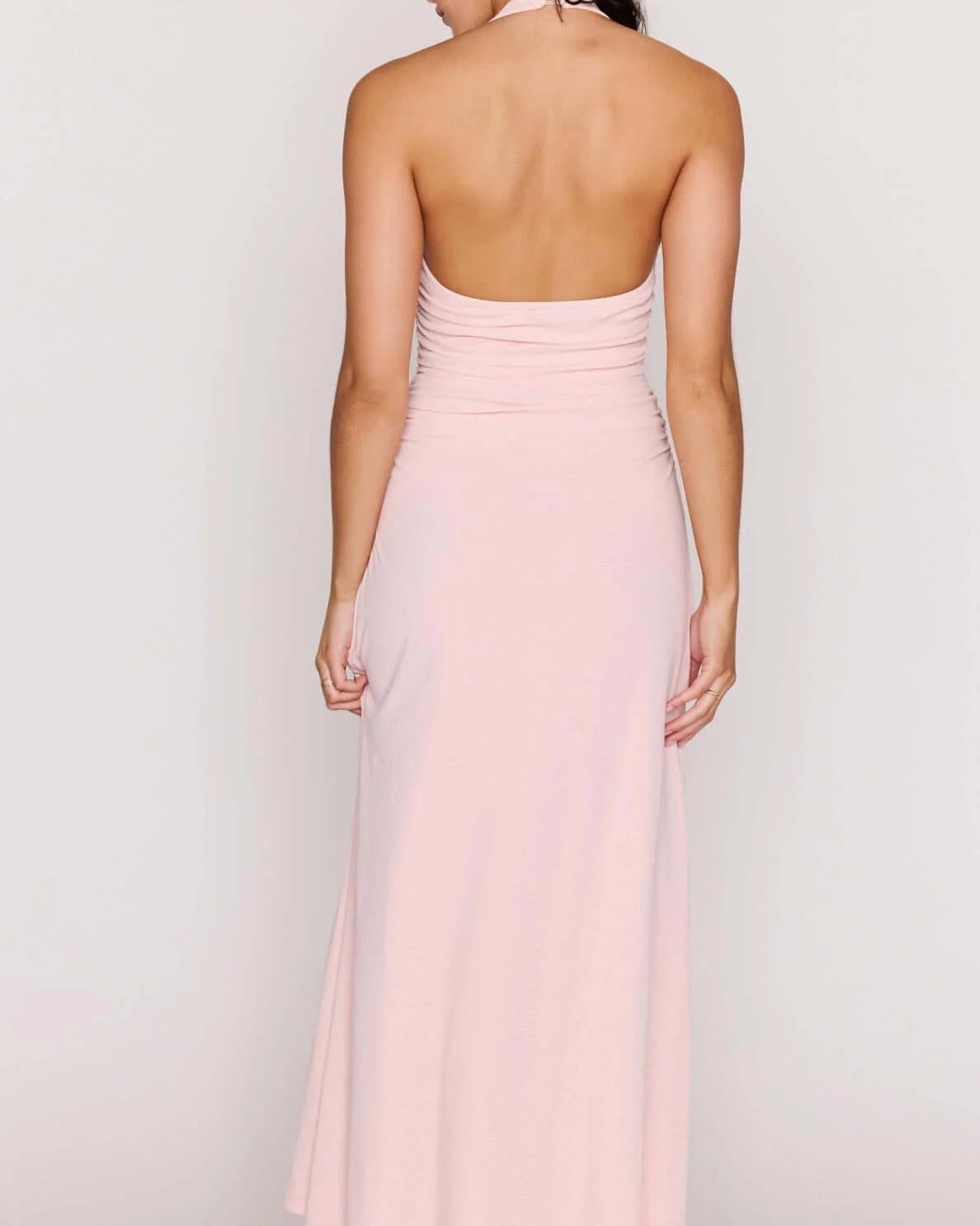 *PRE ORDER* MP AMELIA HALTER DRESS - SOFT PINK
