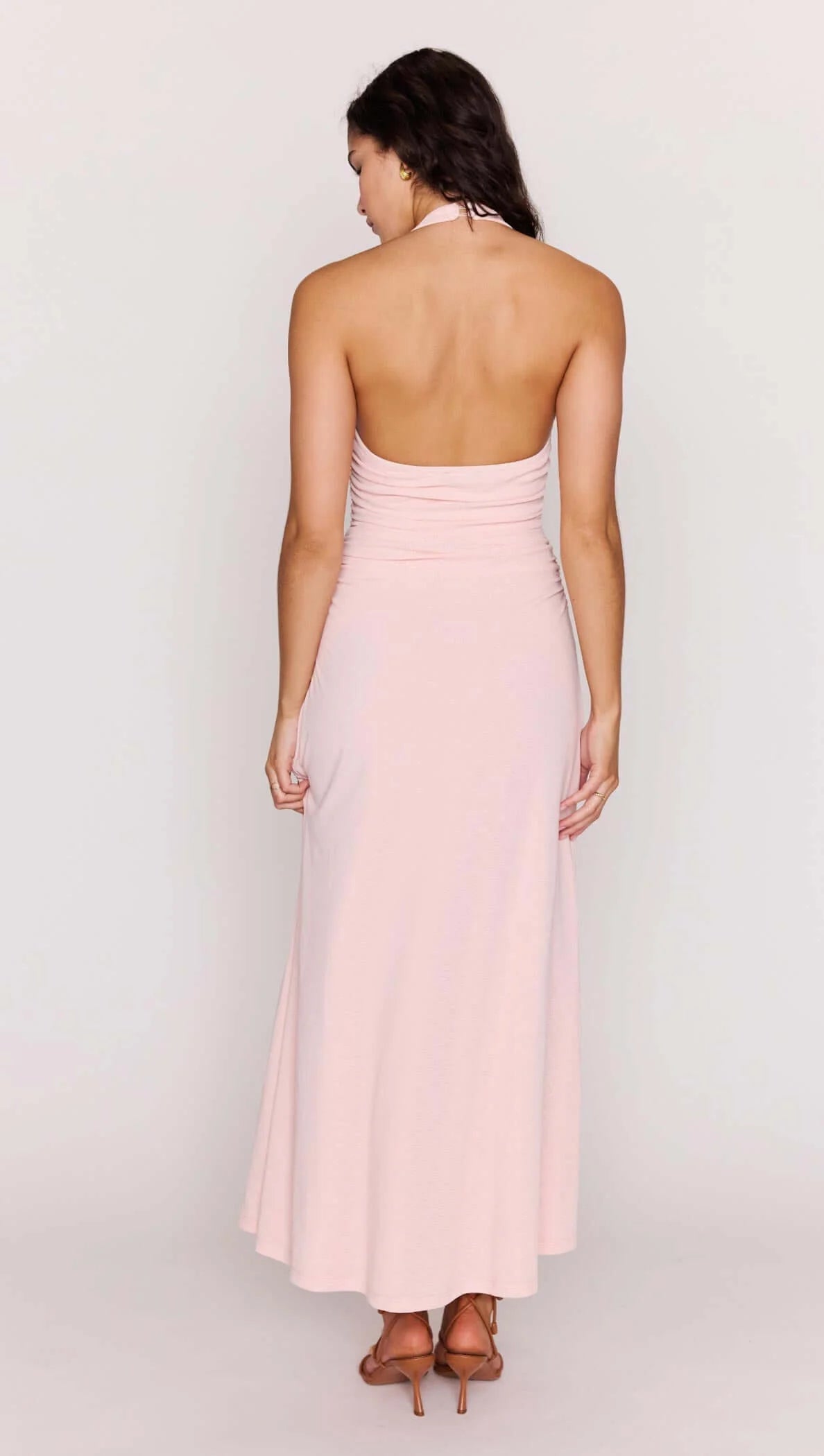 *PRE ORDER* MP AMELIA HALTER DRESS - SOFT PINK