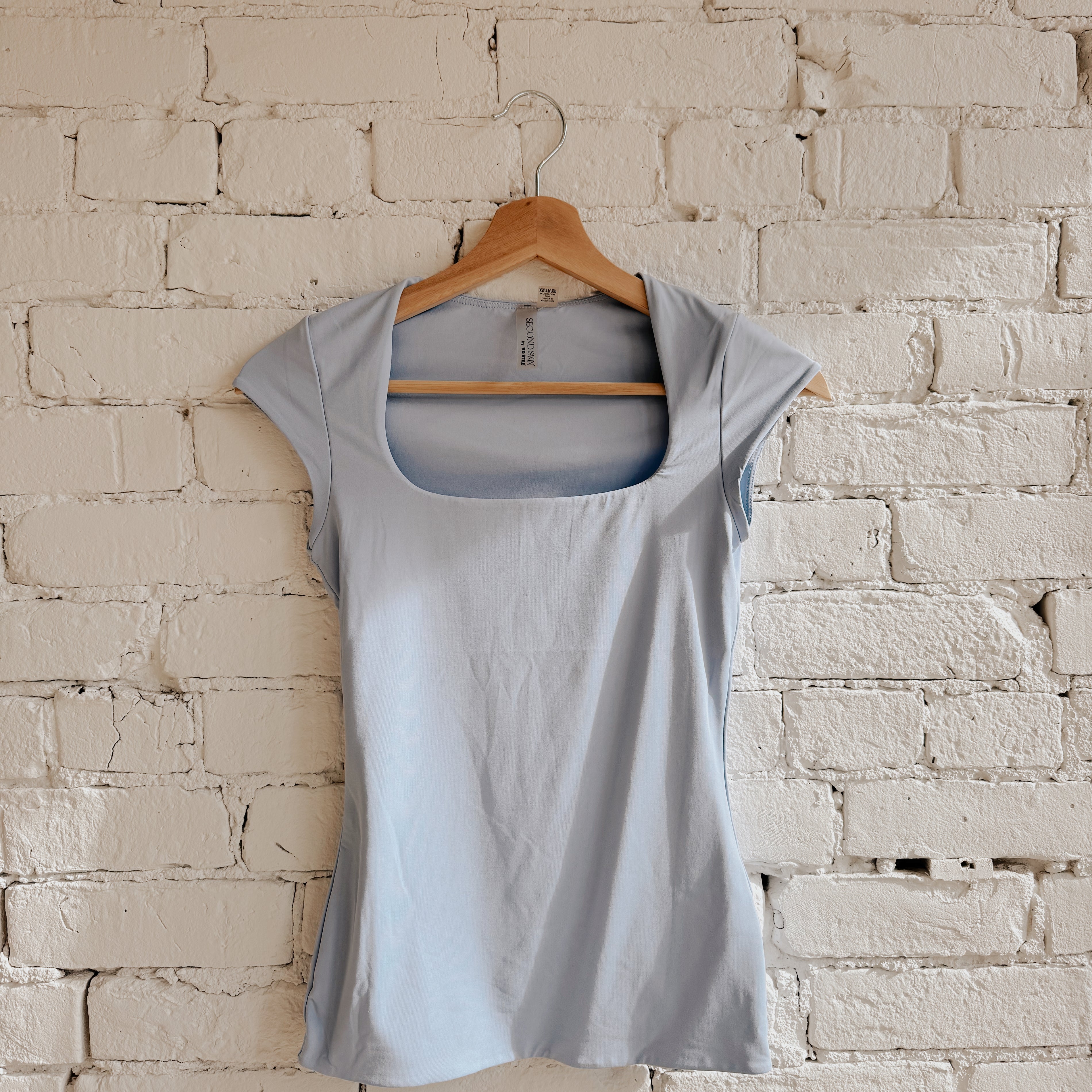 TIARA CAP SLEEVE TOP - PERRI BLUE