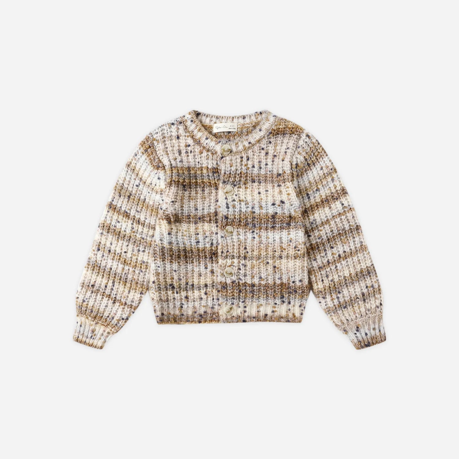 RYLEE + CRU CHEYENNE CARDIGAN - STONE MULTI STRIPE