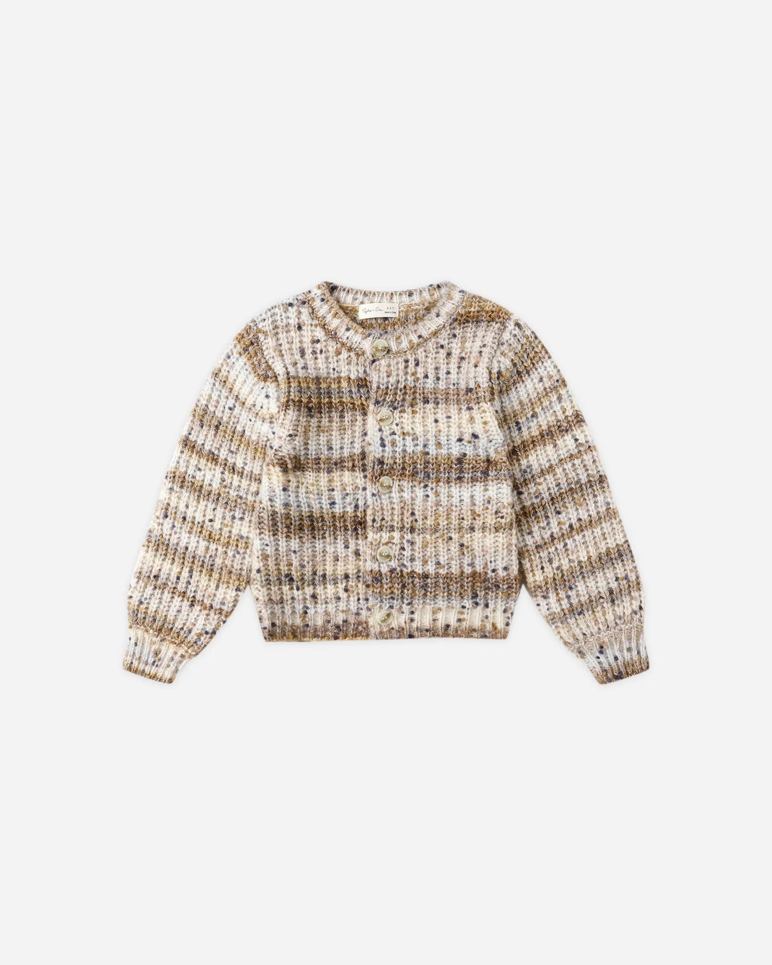 RYLEE + CRU CHEYENNE CARDIGAN - STONE MULTI STRIPE