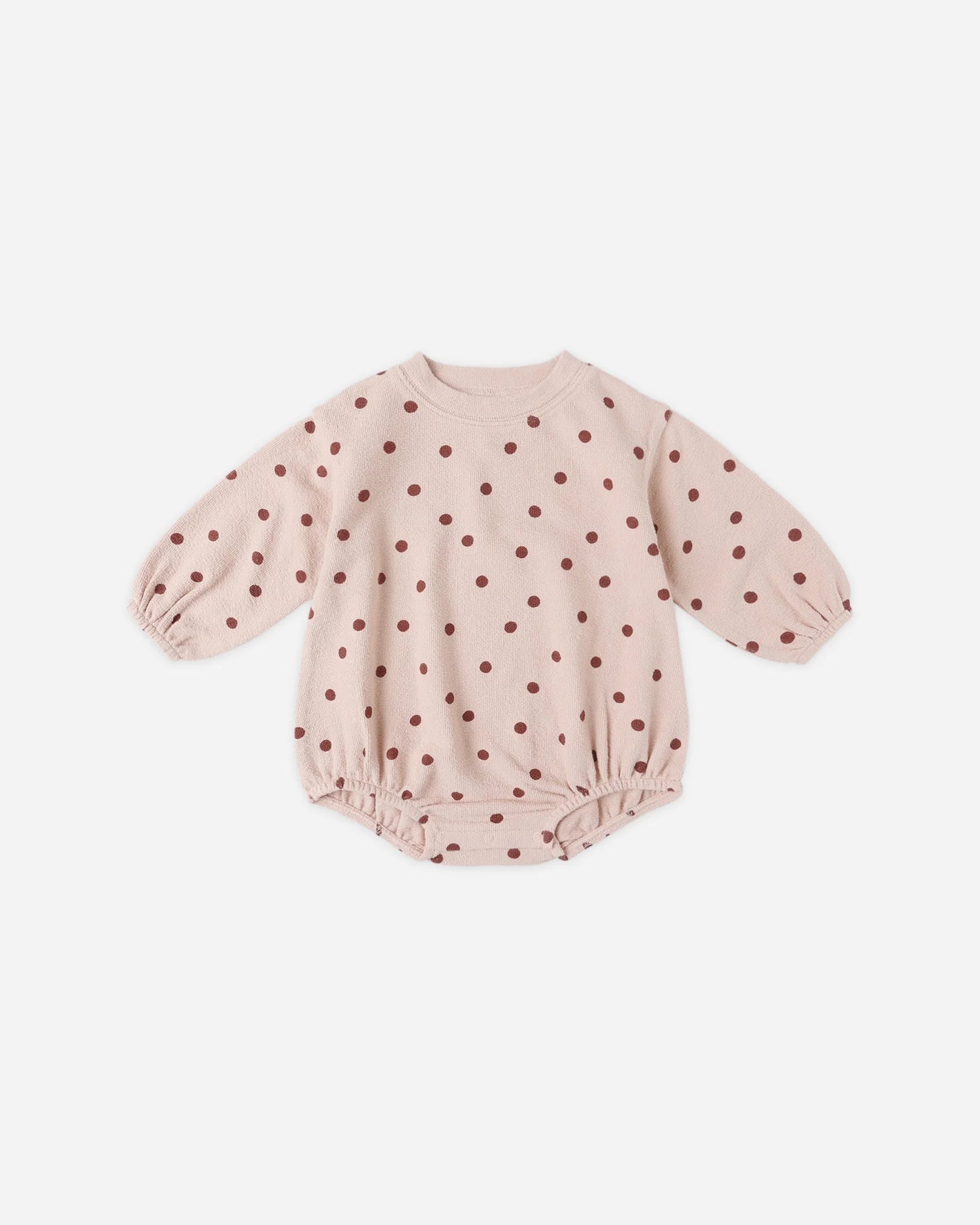 RYLEE + CRU SPONGEY KNIT ROMPER - POLKA DOT
