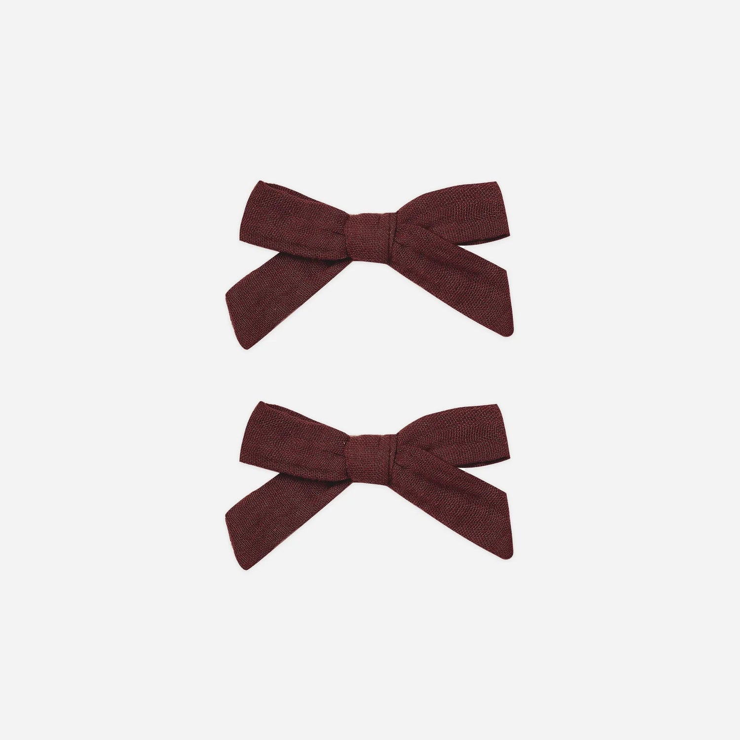 RYLEE + CRU 2PK BOWS - BURGUNDY
