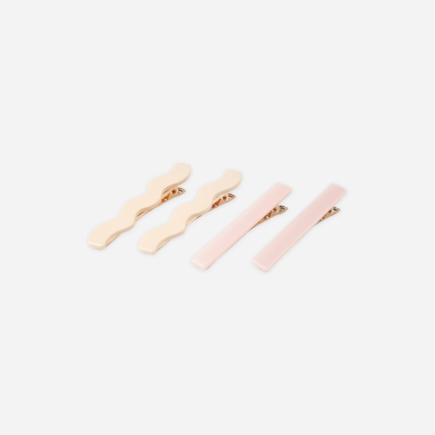 RYLEE + CRU WAVY CLIP SET - NATURAL + BLUSH