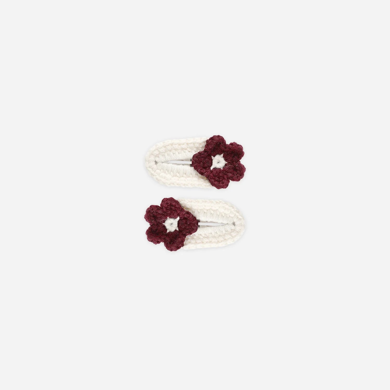 RYLEE + CRU CROCHET CLIPS - BURGUNDY