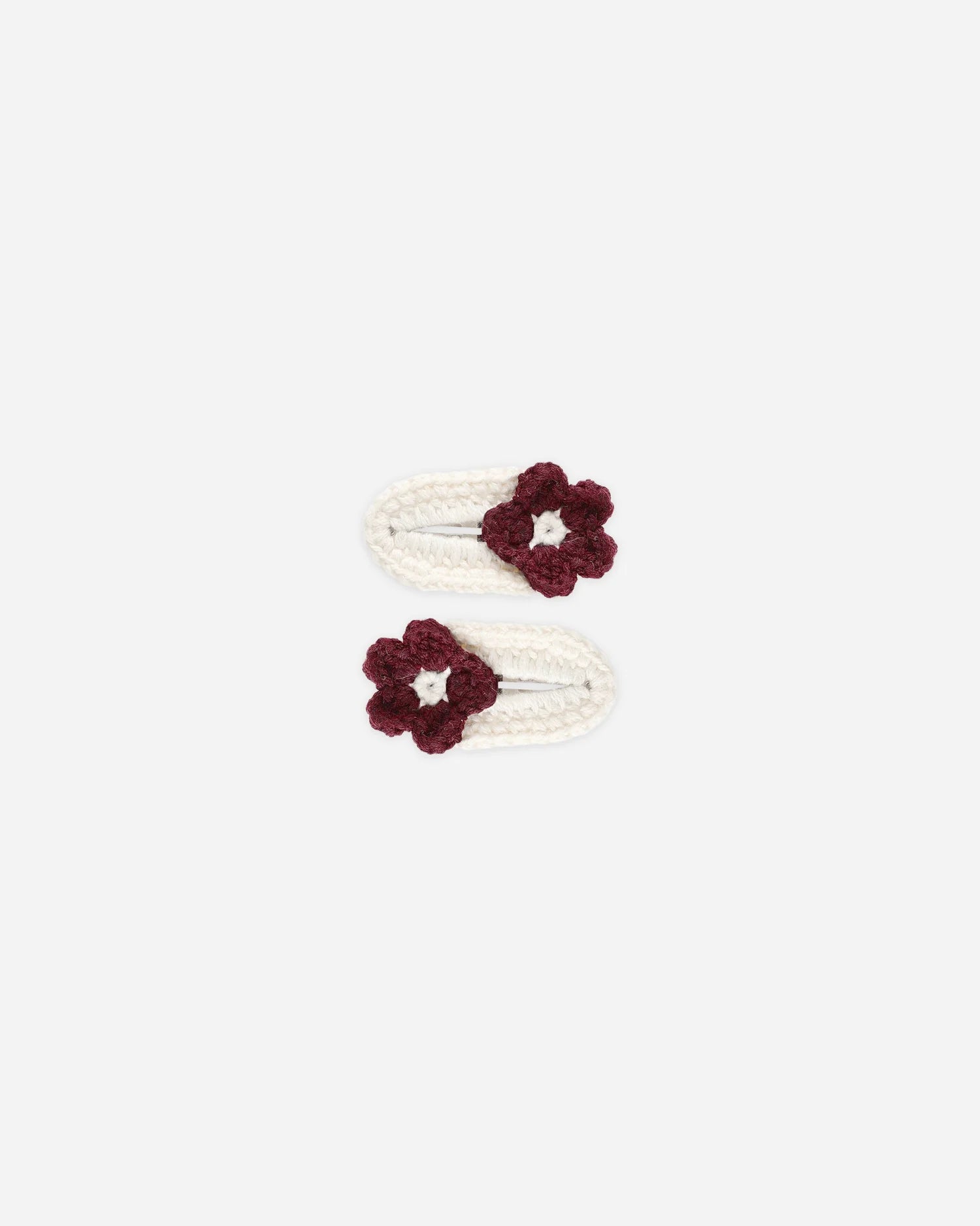RYLEE + CRU CROCHET CLIPS - BURGUNDY