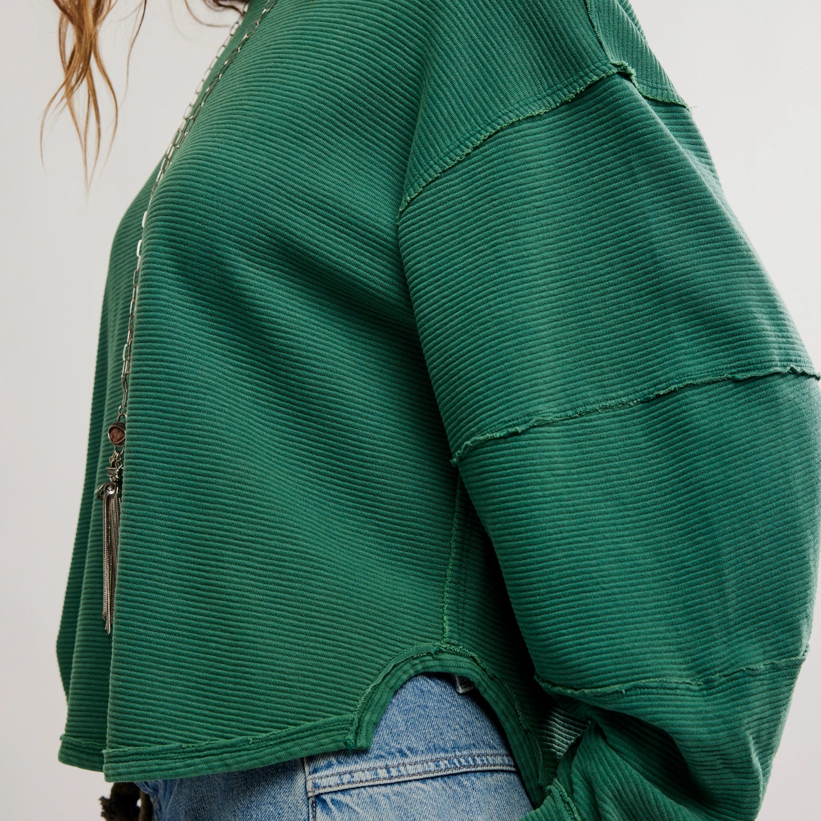 FREE PEOPLE TOTAL ECLIPSE TEE - PINE FOREST