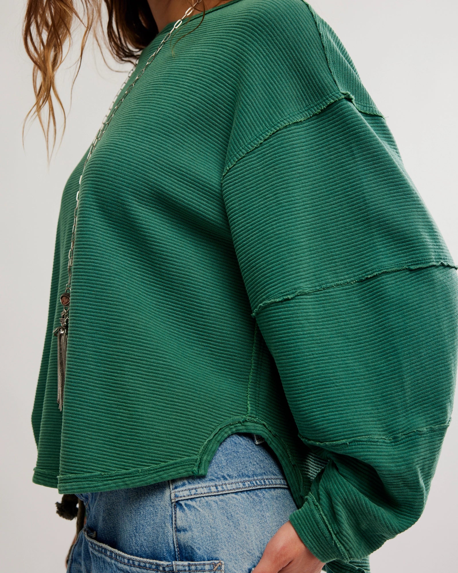 FREE PEOPLE TOTAL ECLIPSE TEE - PINE FOREST