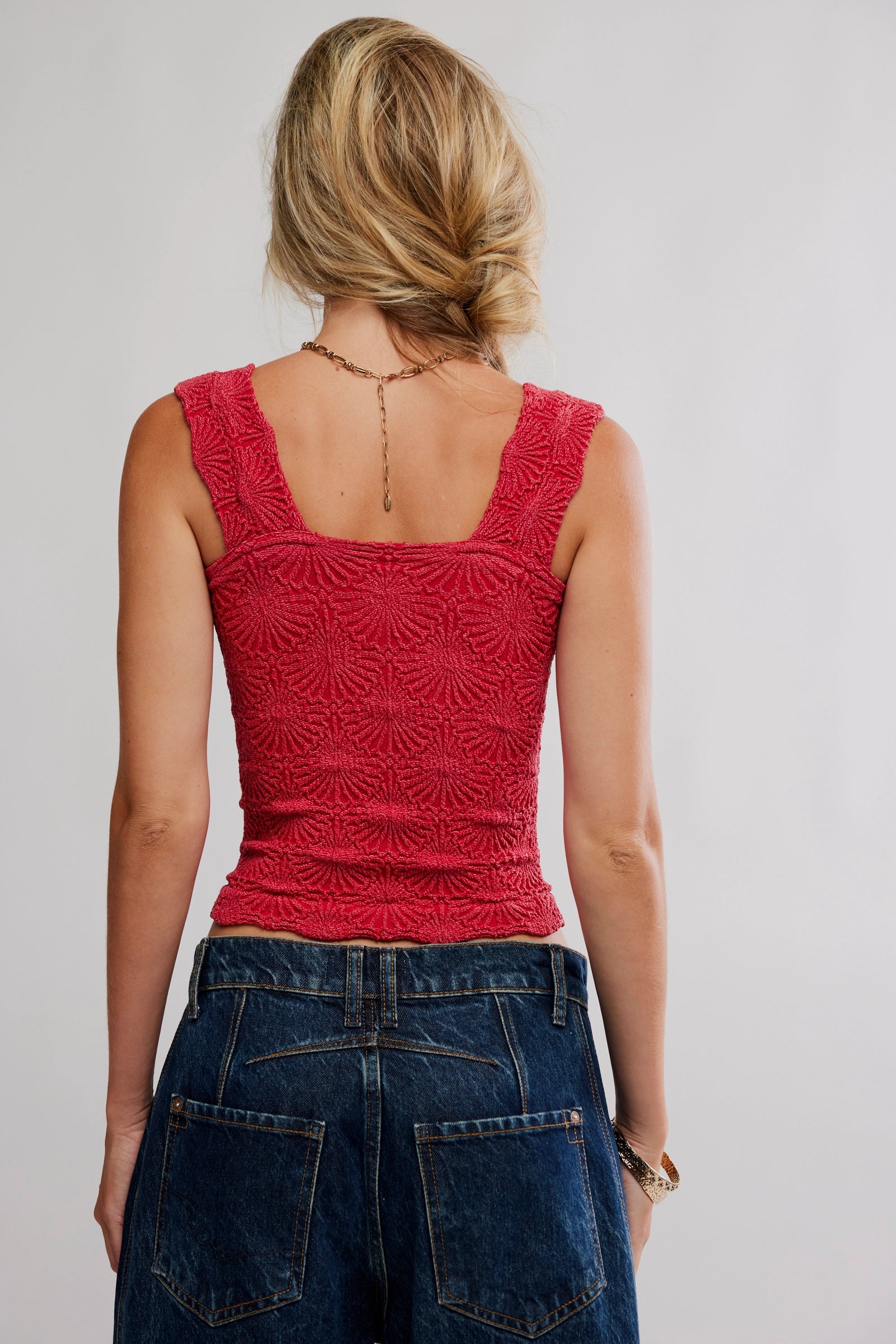 FREE PEOPLE LOVE LETTER TANK - SALSA